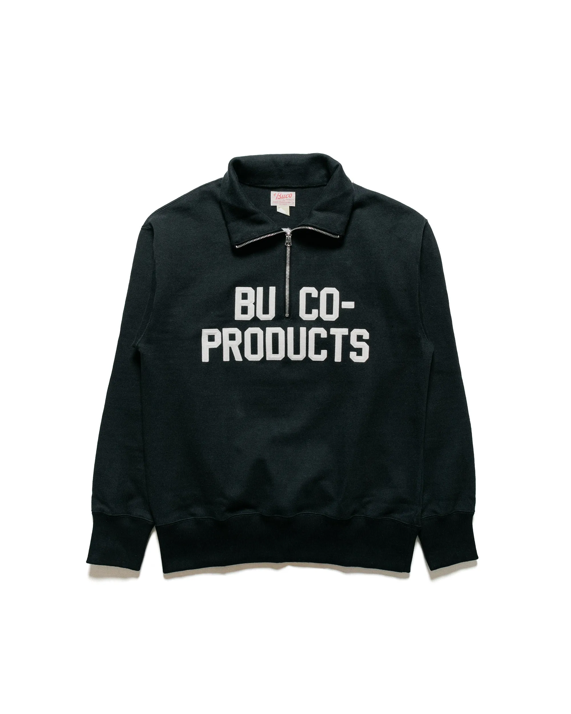 Urban Comfort The Real McCoy's BC23104 Buco Half-Zip Motorcycle Jersey / Buco-Product Black