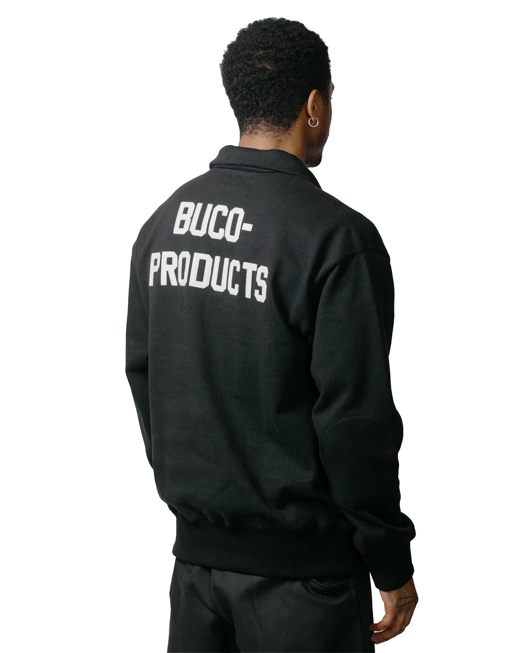sunny day wear Fresh Bold The Real McCoy's BC23104 Buco Half-Zip Motorcycle Jersey / Buco-Product Black