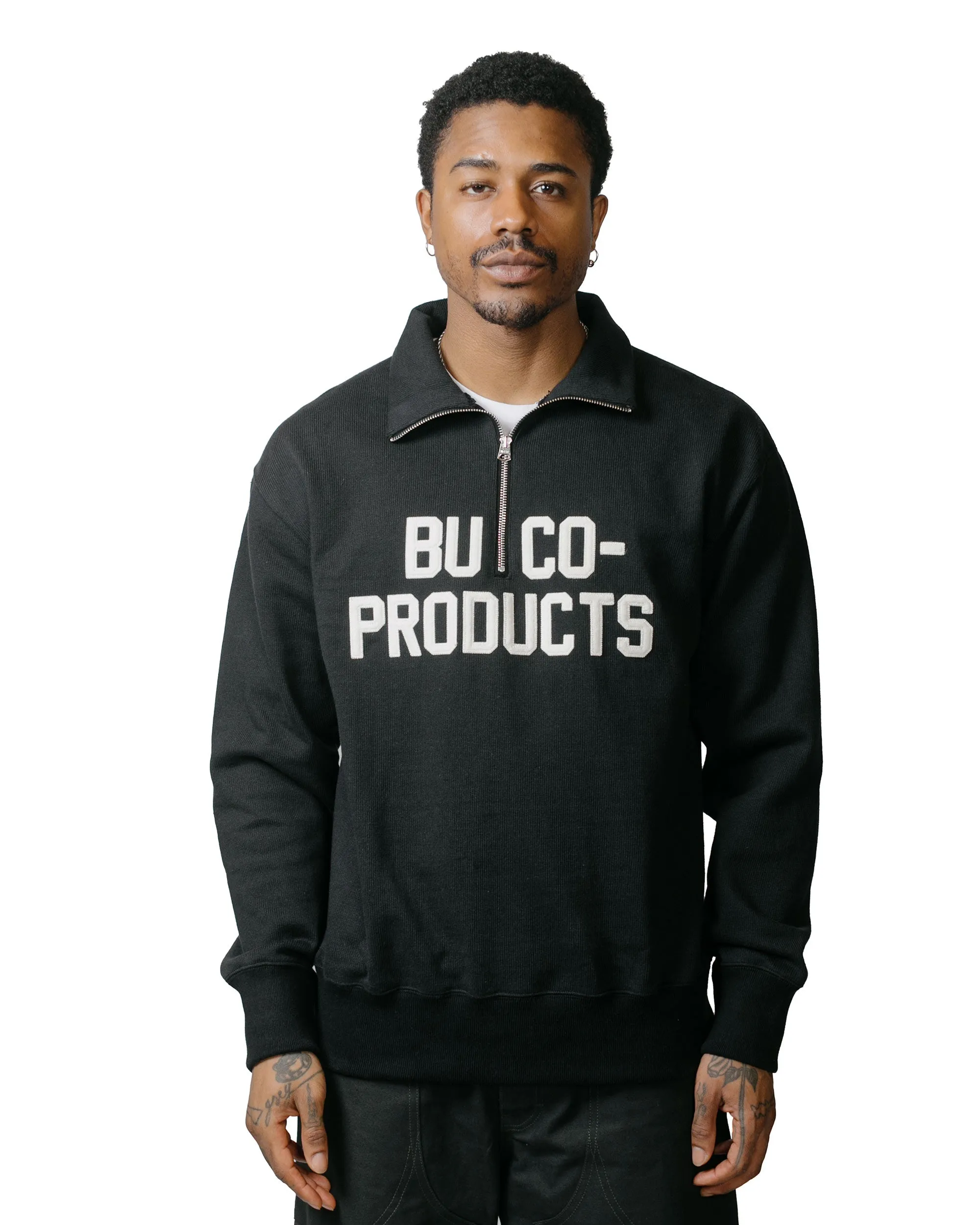 Vibrant Print The Real McCoy's BC23104 Buco Half-Zip Motorcycle Jersey / Buco-Product Black