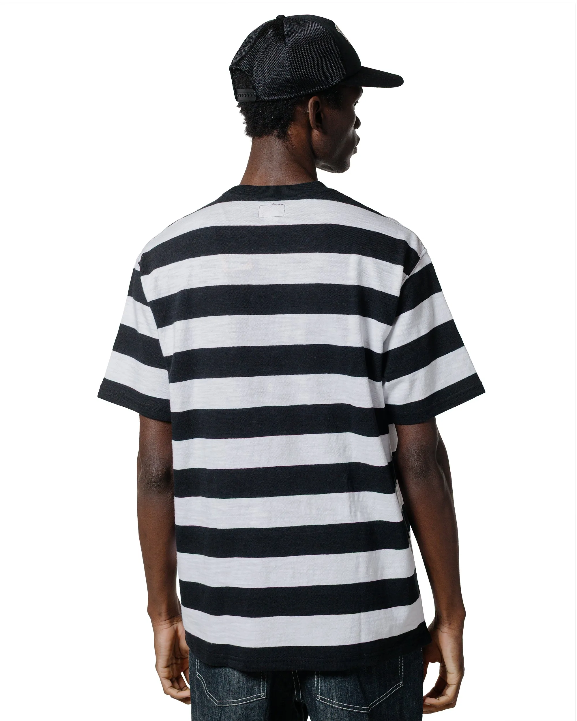 The Real McCoy's BC24002 Buco Stripe Tee S/S White casual and comfortable