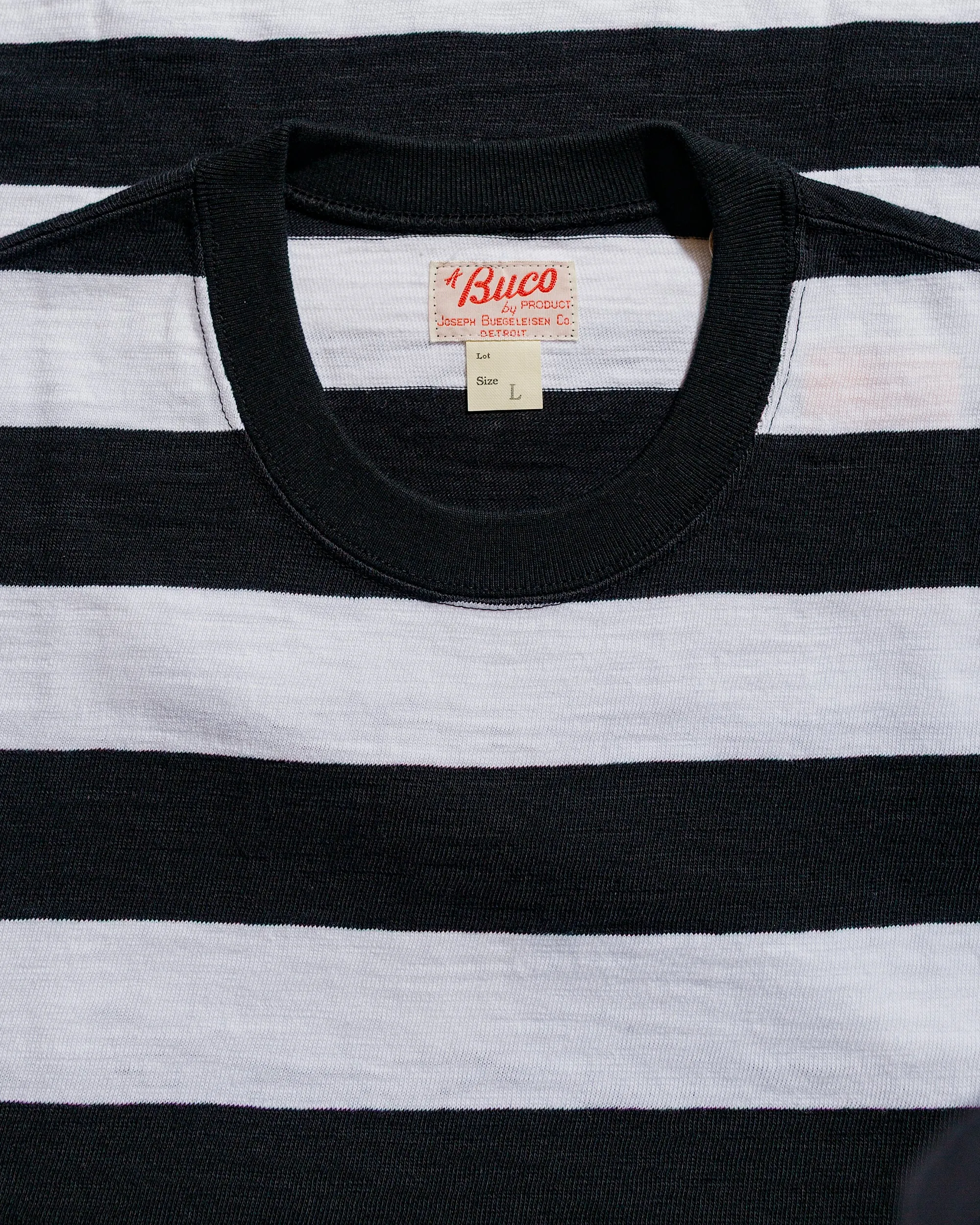 Simple Style The Real McCoy's BC24002 Buco Stripe Tee S/S White