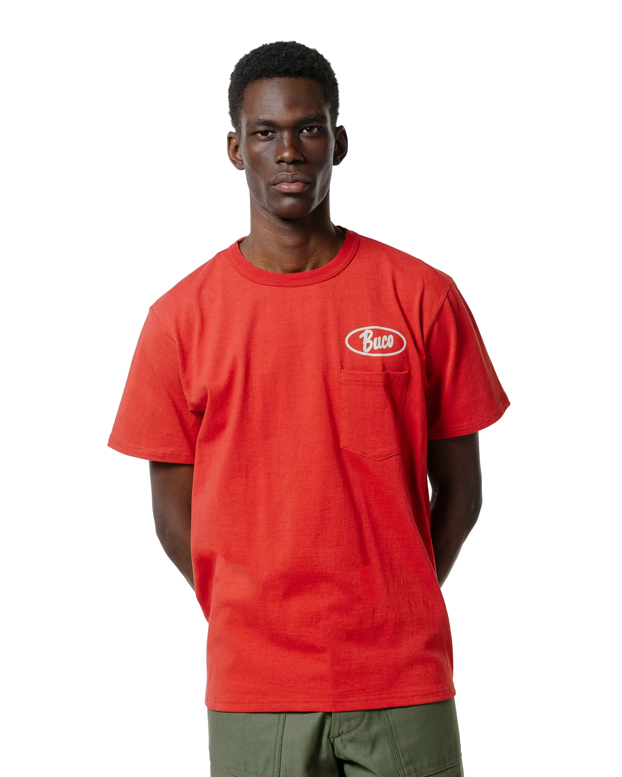 Relaxed Outfit The Real McCoy's BC25005 Buco Tee / Enthusiast Cherry