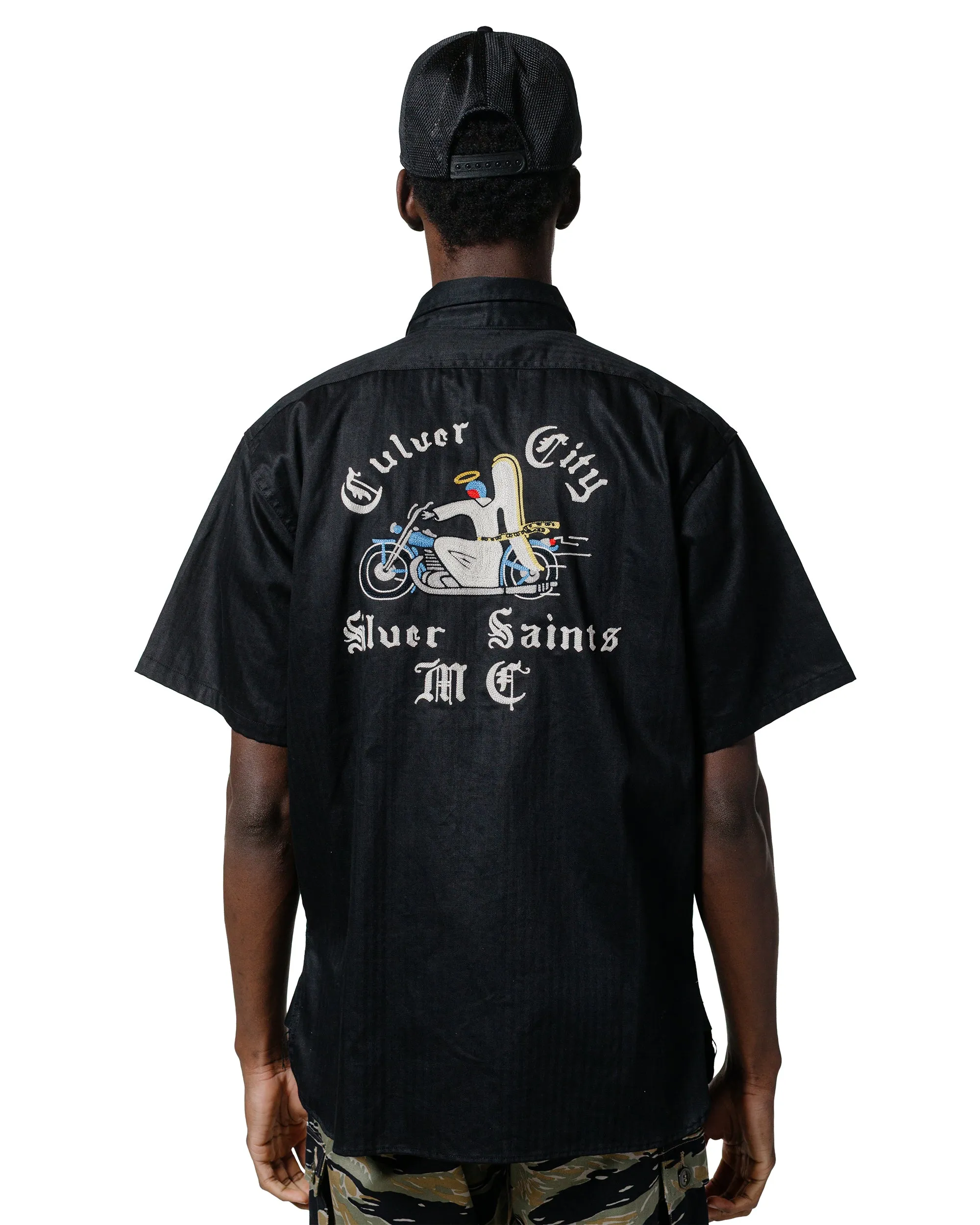 Quick Dry Construction Friends Meetup The Real McCoy's BS25001 Buco Workshirt S/S Culver City Black
