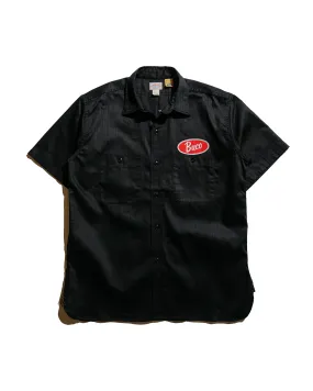 The Real McCoy's BS25001 Buco Workshirt S/S Culver City Black Tagless Design Neutral Tone