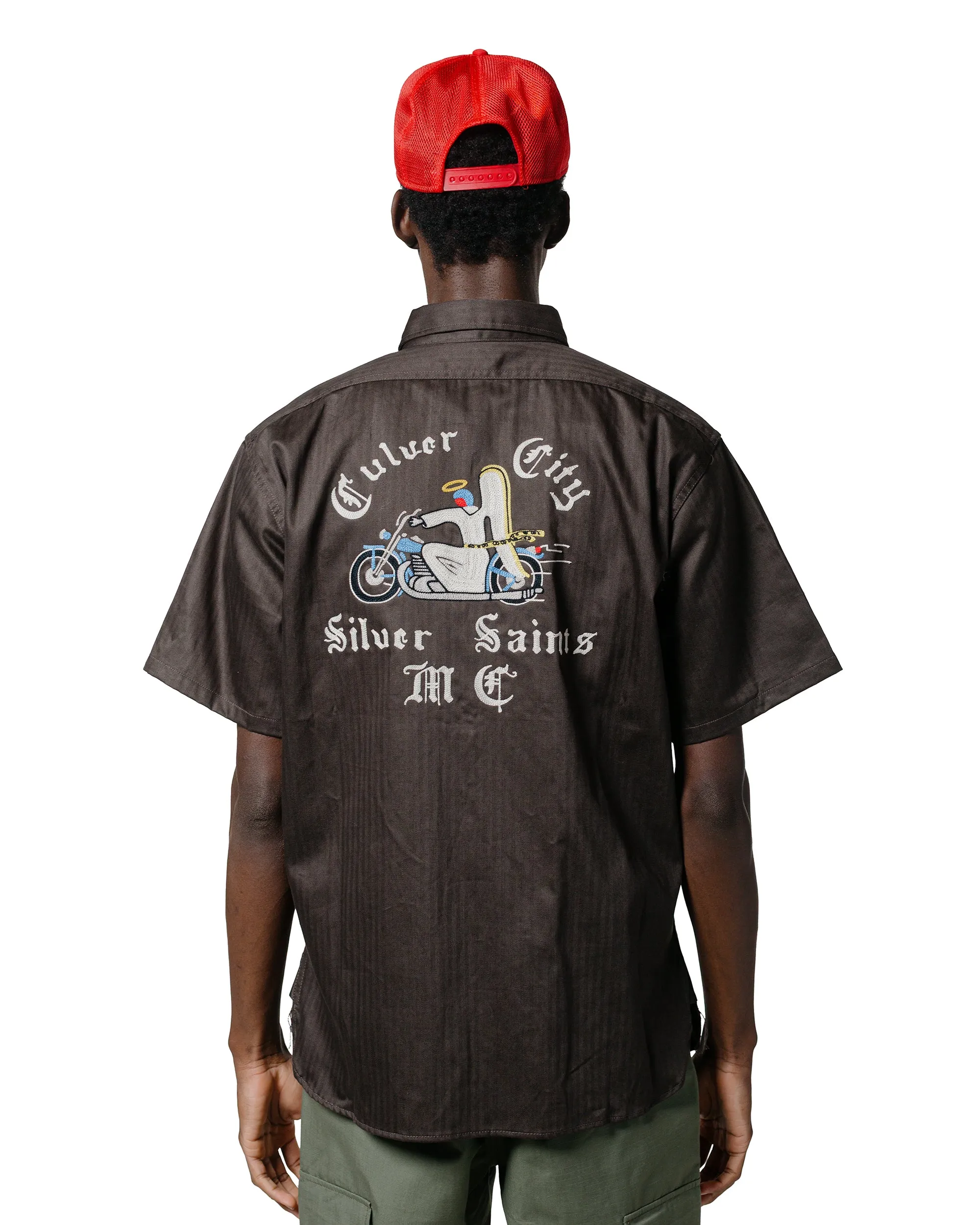 Anti-static The Real McCoy's BS25001 Buco Workshirt S/S Culver City Steel