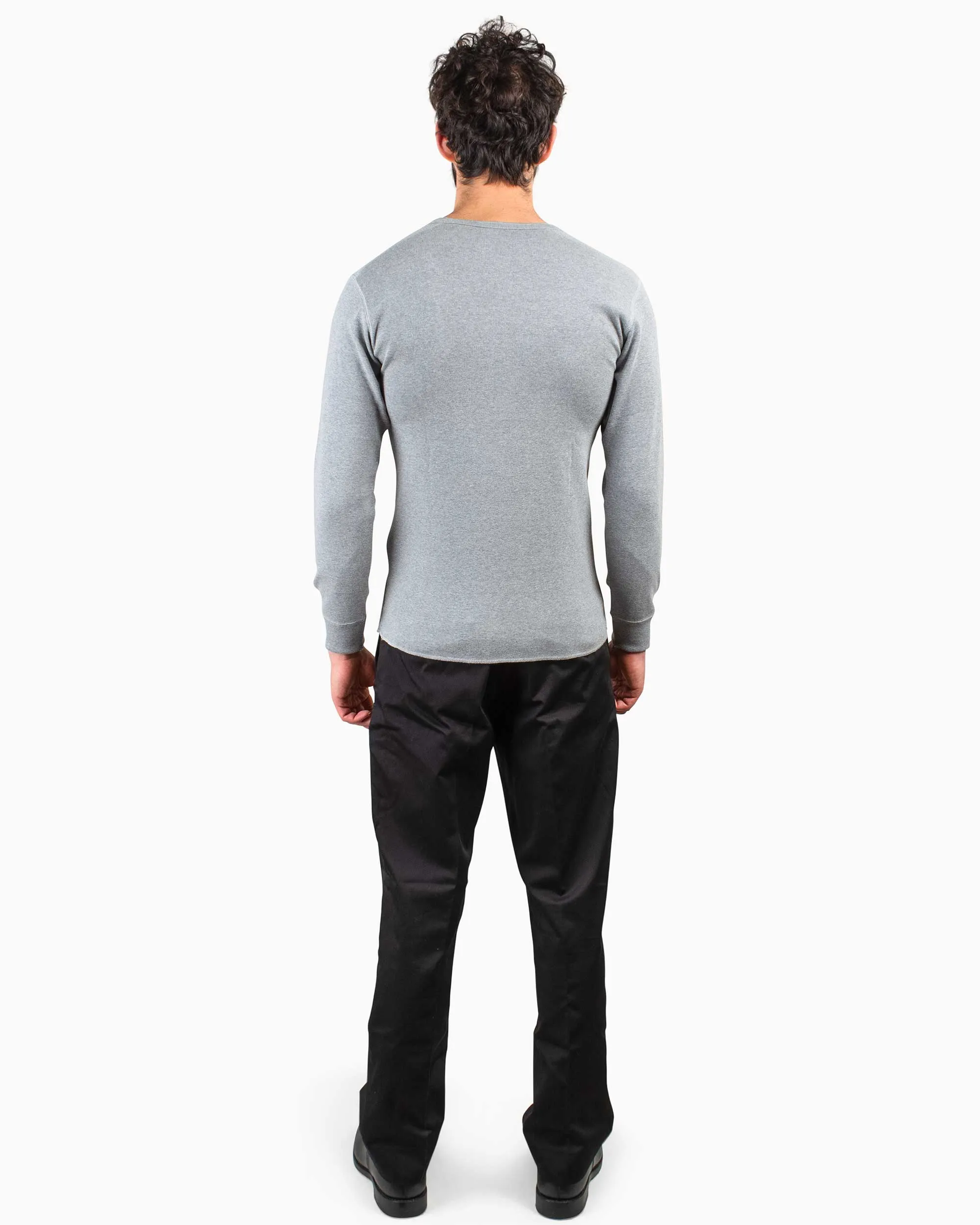 Relaxing Wear The Real McCoy's MC16117 Union Shirt Long Sleeve Grey