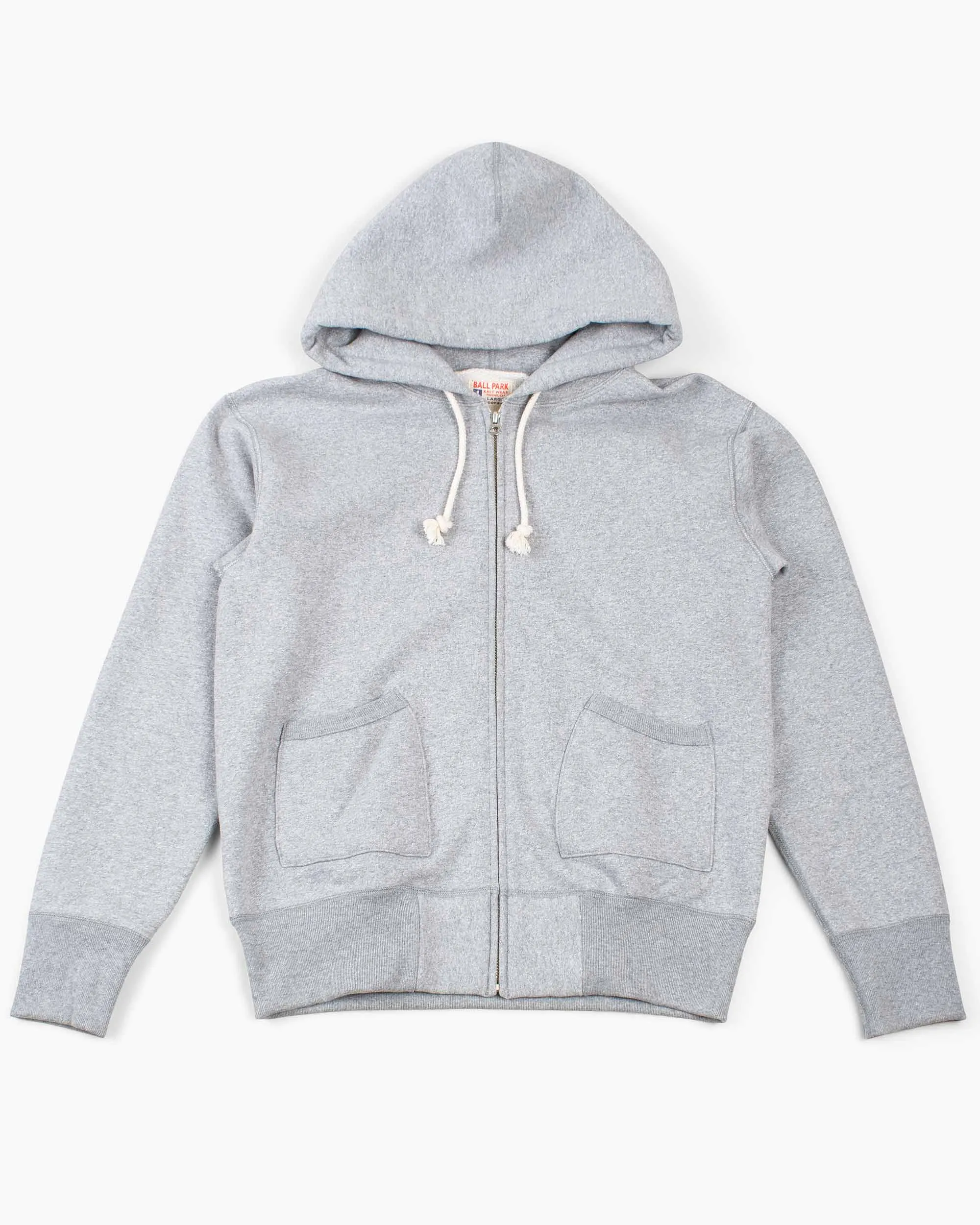 The Real McCoy??s MC18115 12oz. Full Zip Parka Medium Grey Seasonal Layer quick-drying