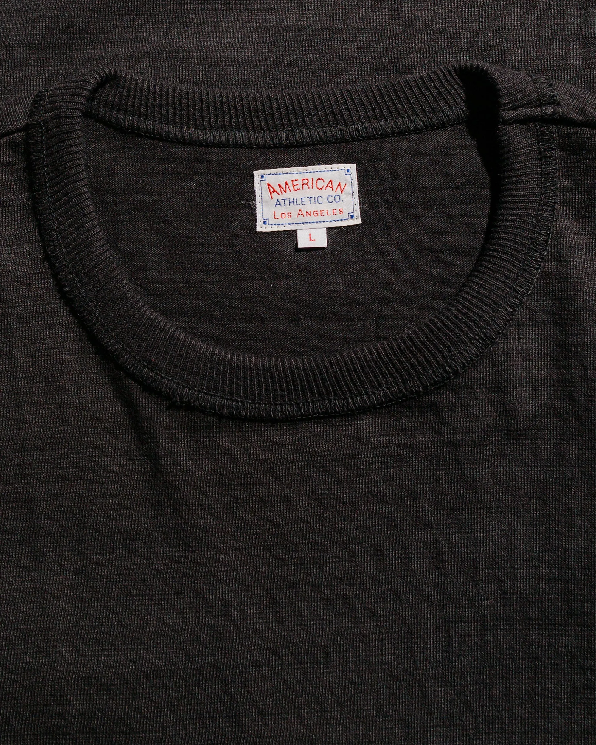 The Real McCoy's MC19010 Athletic T-Shirt / Loop-Wheel Black easy to pair Everyday Chic