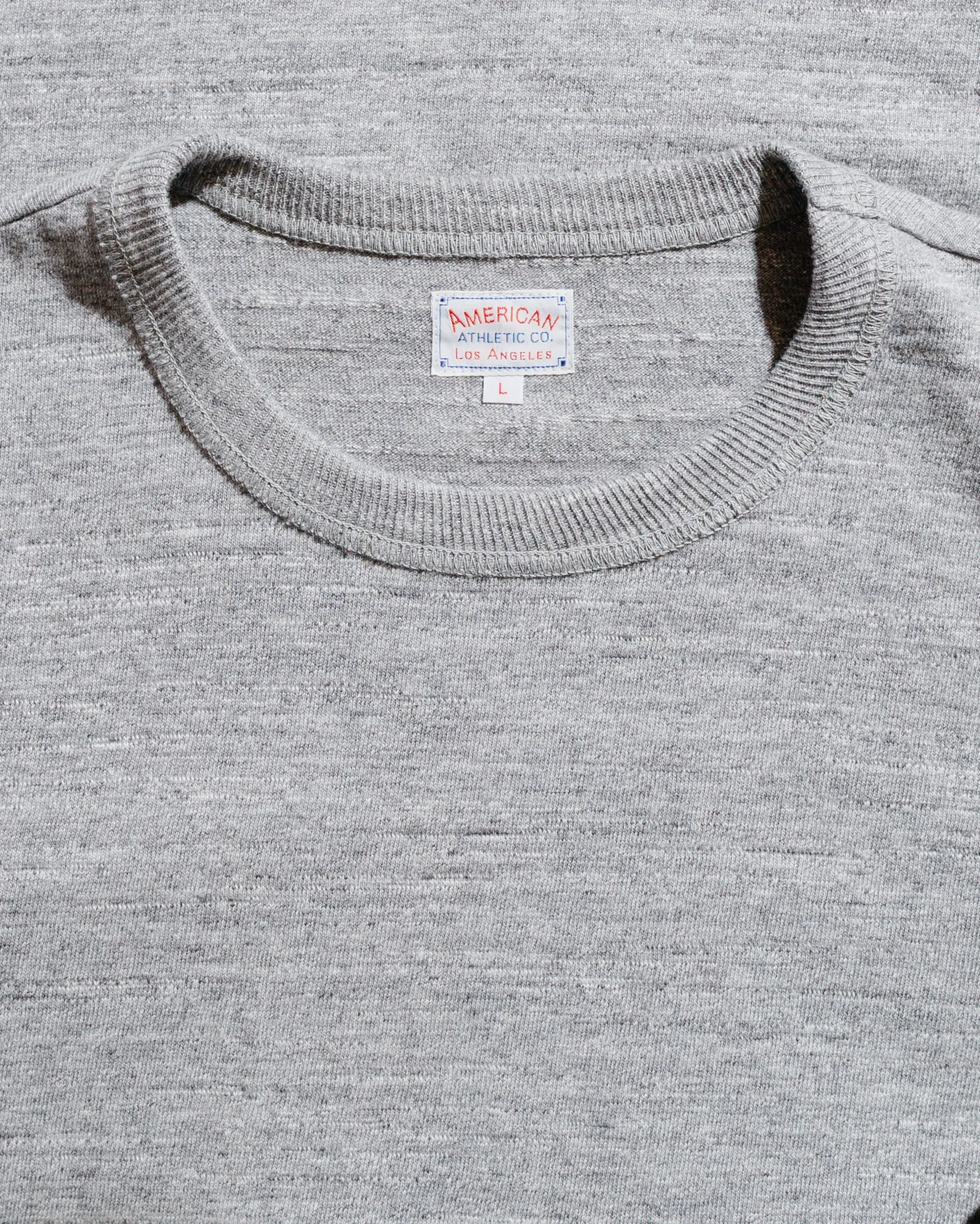 The Real McCoy's MC19010 Athletic T-Shirt / Loop-Wheel Grey Chic Comfort Style