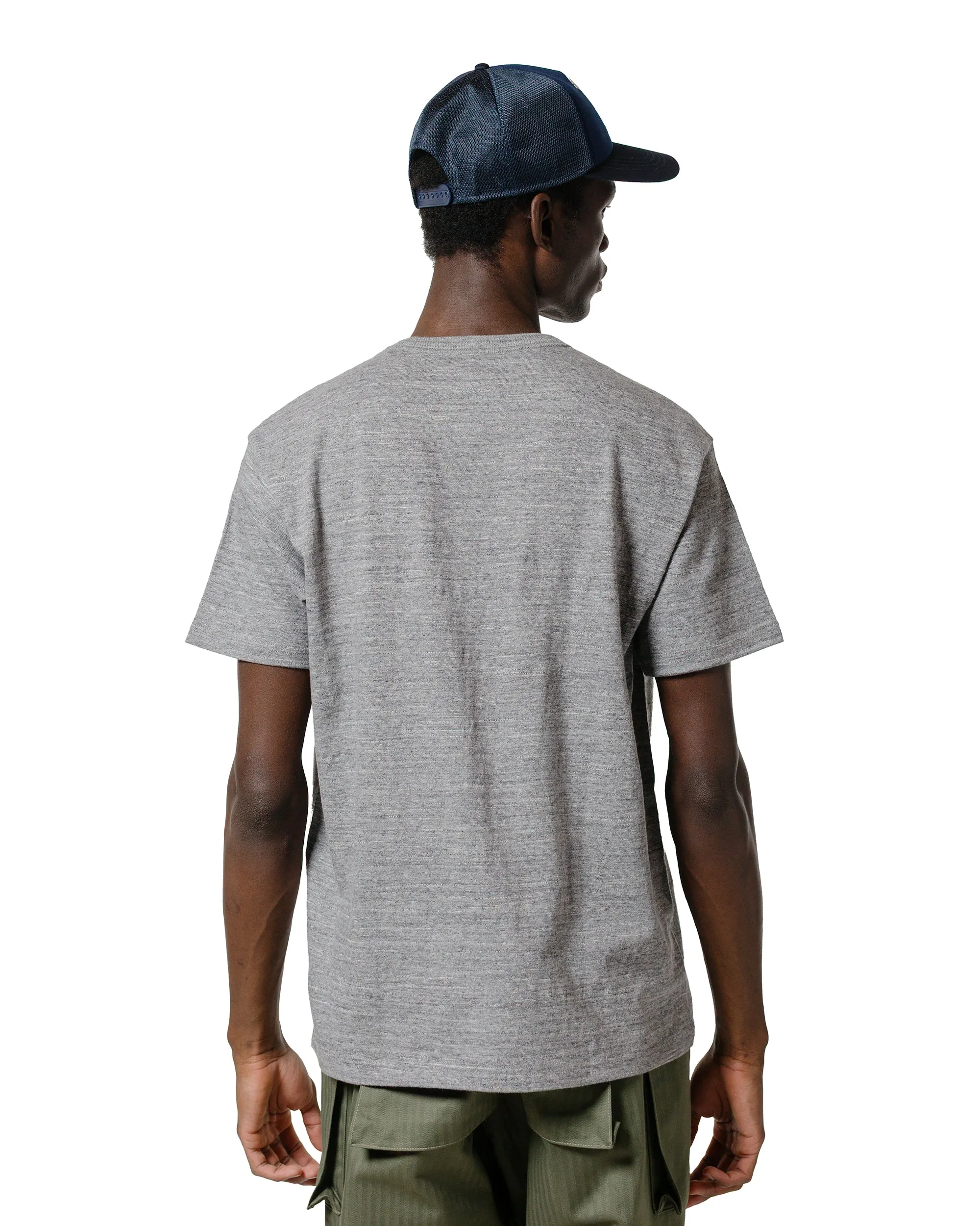 Soft & Smooth Durable Knit Structure The Real McCoy's MC19010 Athletic T-Shirt / Loop-Wheel Grey