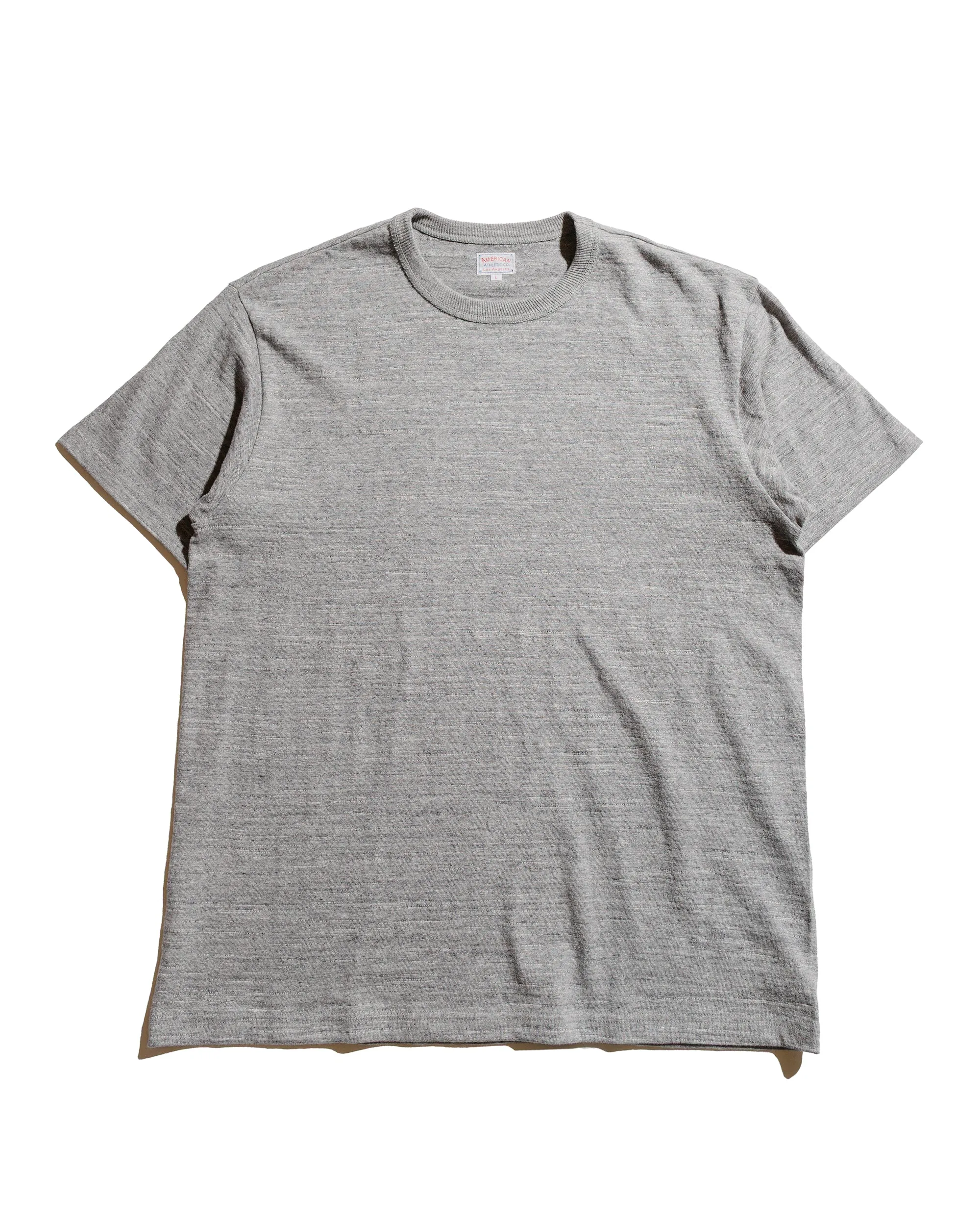 The Real McCoy's MC19010 Athletic T-Shirt / Loop-Wheel Grey Timeless Design Sun Protection