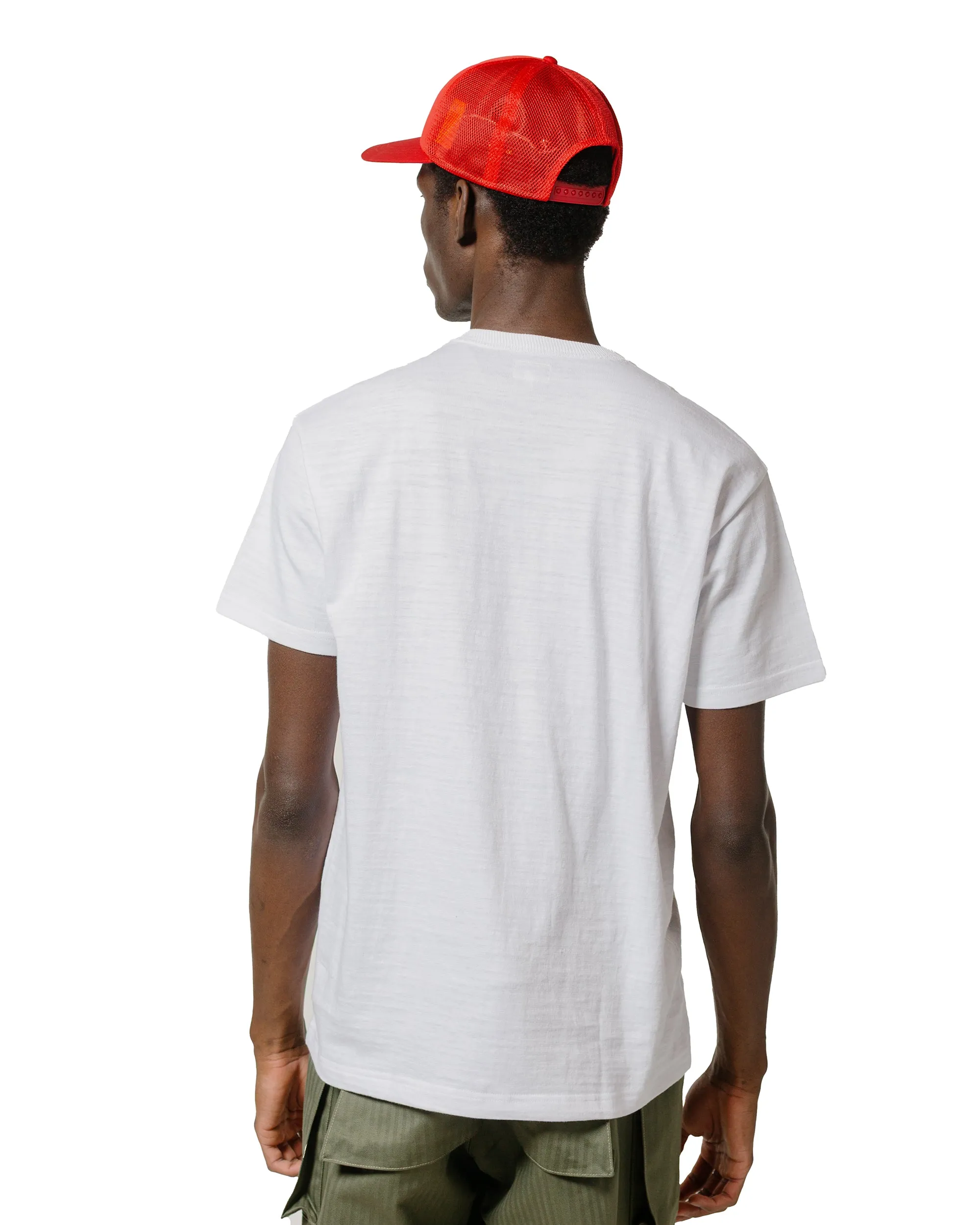 Travel Style Trend The Real McCoy's MC19010 Athletic T-Shirt / Loop-Wheel White