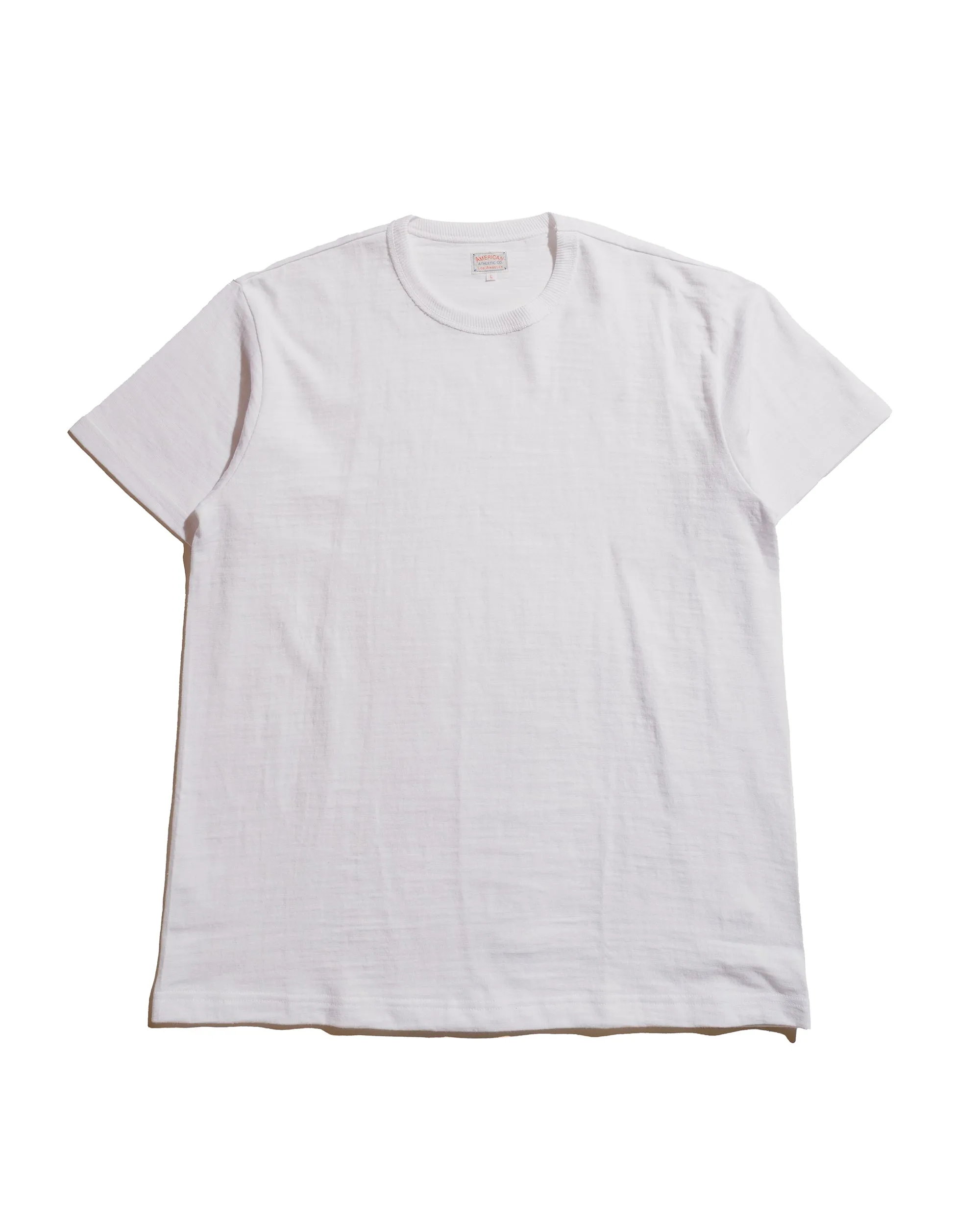 Breathable Look Street Ready The Real McCoy's MC19010 Athletic T-Shirt / Loop-Wheel White