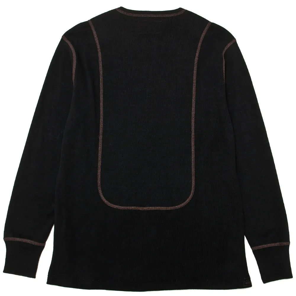 The Real McCoy's MC19105 U.S.N. N-1 Undershirt Black Fit For Comfort Comfy Casual Wear
