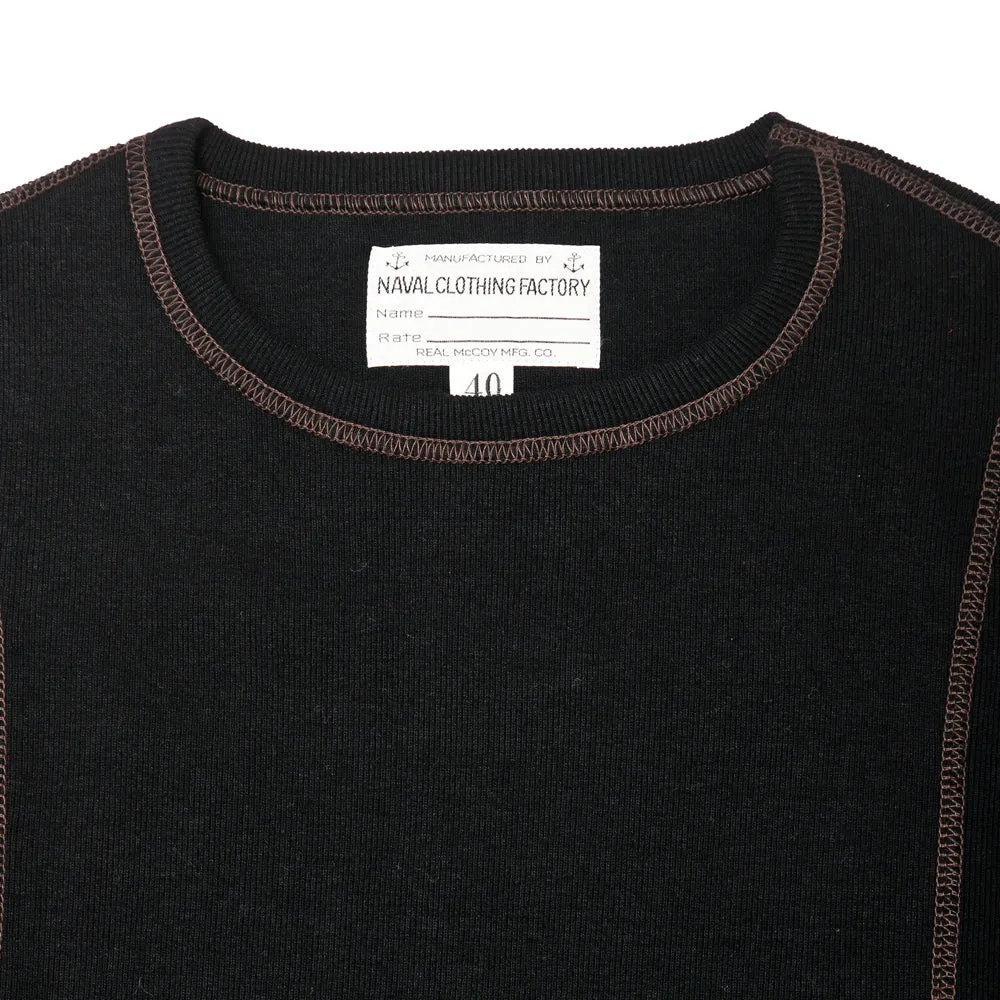 ReinforcedNeckline casual outing The Real McCoy's MC19105 U.S.N. N-1 Undershirt Black