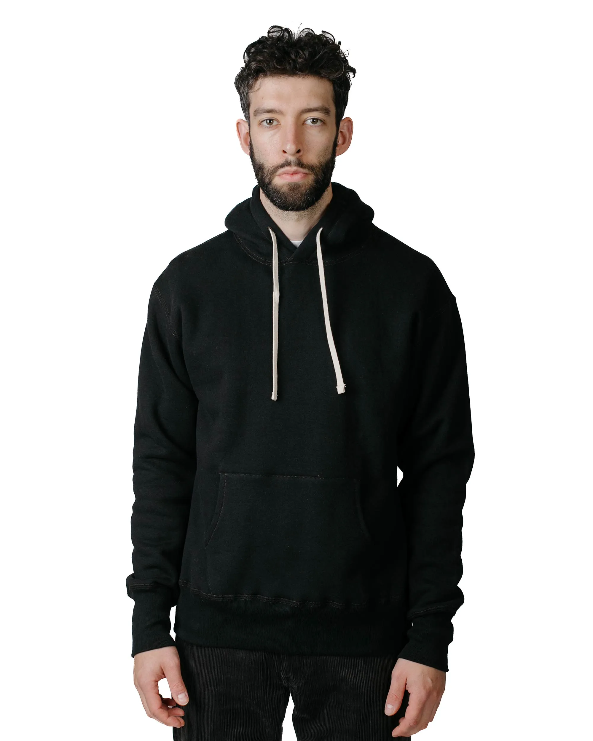 Functional Features The Real McCoy??s MC19124 10oz. Loopwheel Parka Black