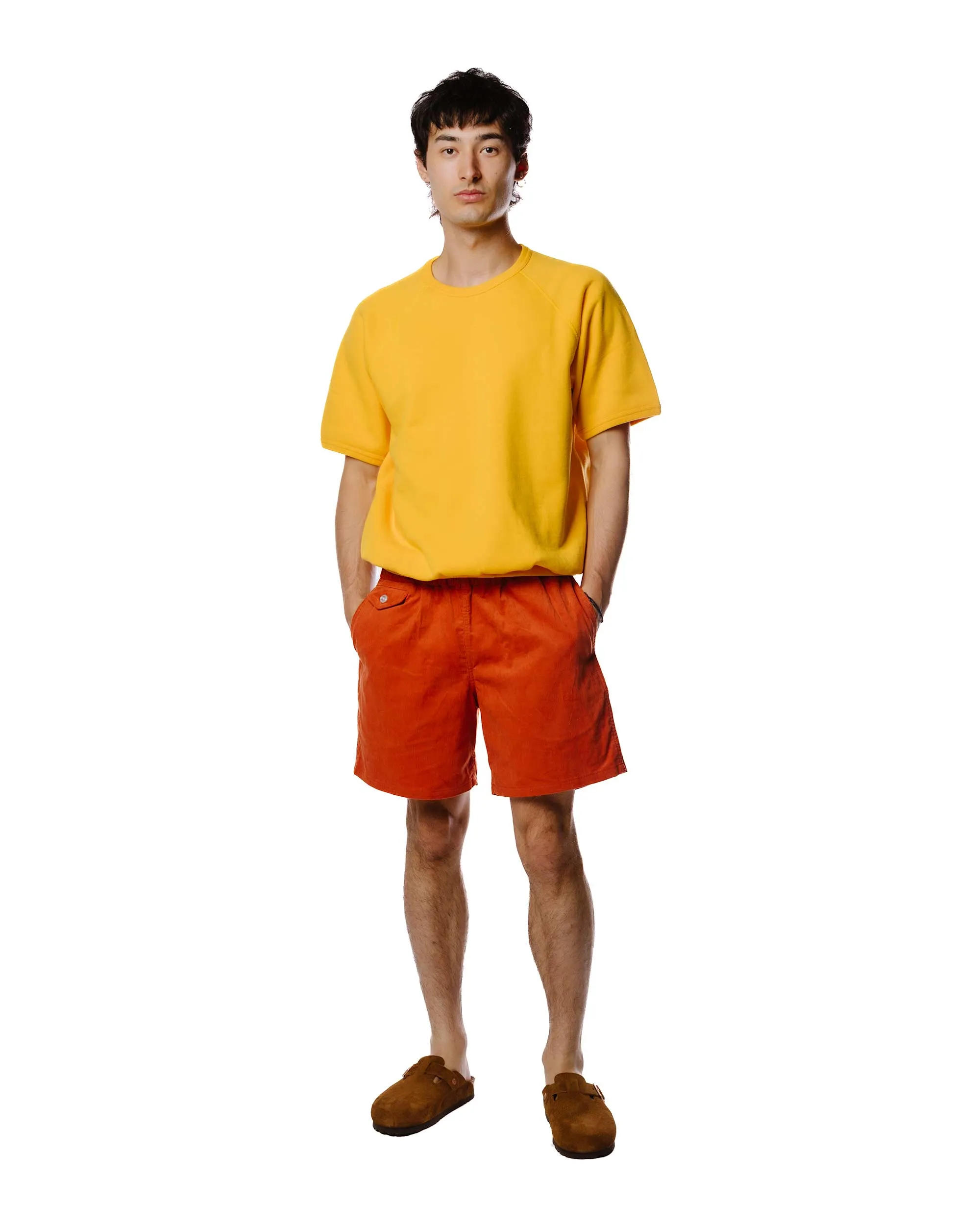 Minimal Fit Street Relaxed The Real McCoy??s MC20005 9oz. Loopwheel S/S Sweatshirt Yellow