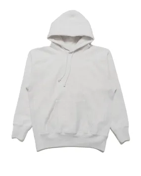 The Real McCoy's MC20113 Heavyweight Hooded Sweatshirt Silver Grey product date night charm Travel Outfit