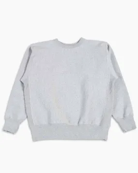 Outdoor Fashion Earthy Tones The Real McCoy's MC20114 Heavyweight Crewneck Sweatshirt Medium Grey