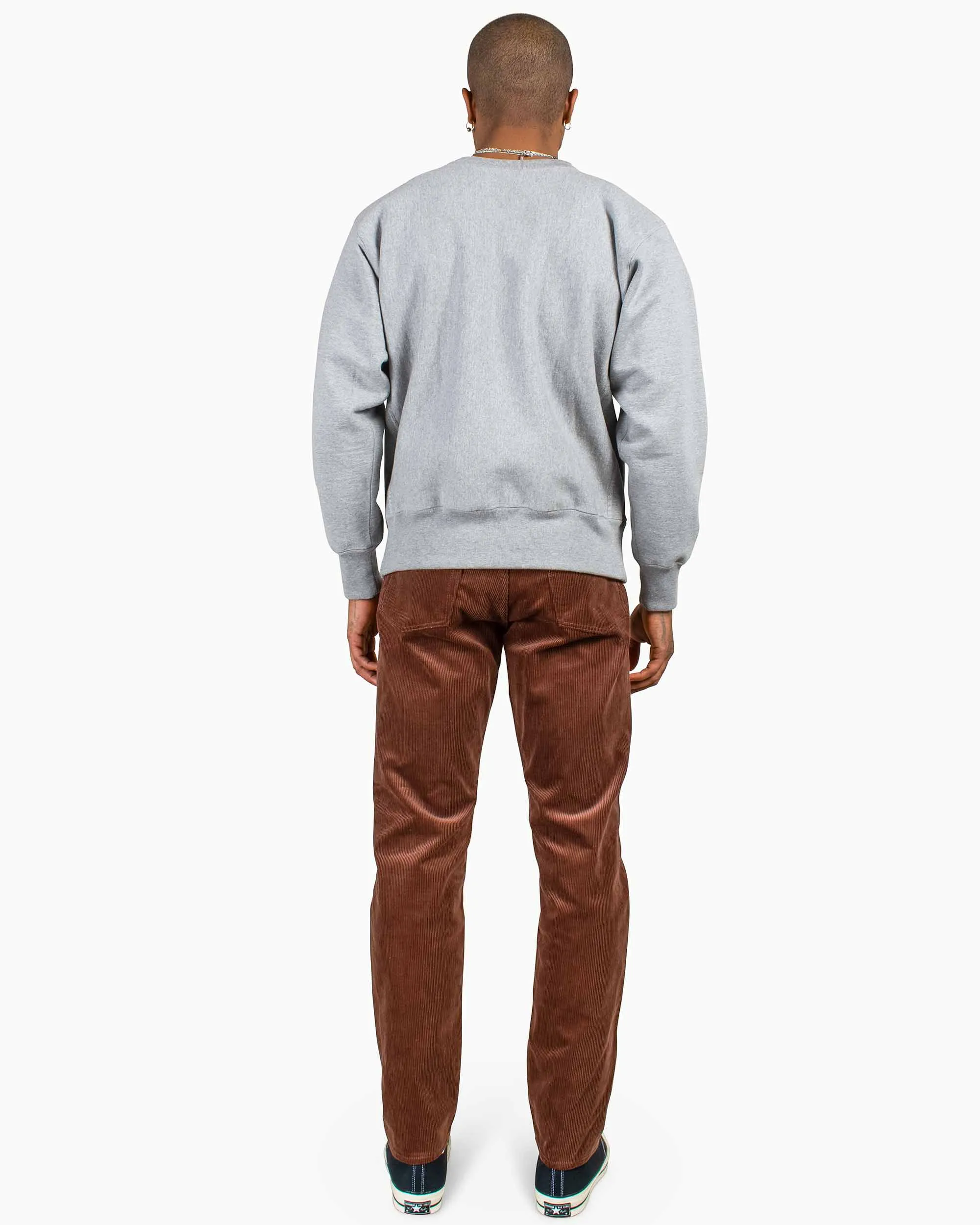 Cozy And Warm The Real McCoy's MC20114 Heavyweight Crewneck Sweatshirt Medium Grey