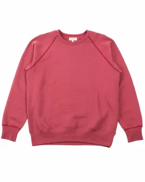 Cool Outfit Cozy All Day The Real McCoy's MC21018 9oz. Loopwheel Raglan Sleeve Sweatshirt Maroon