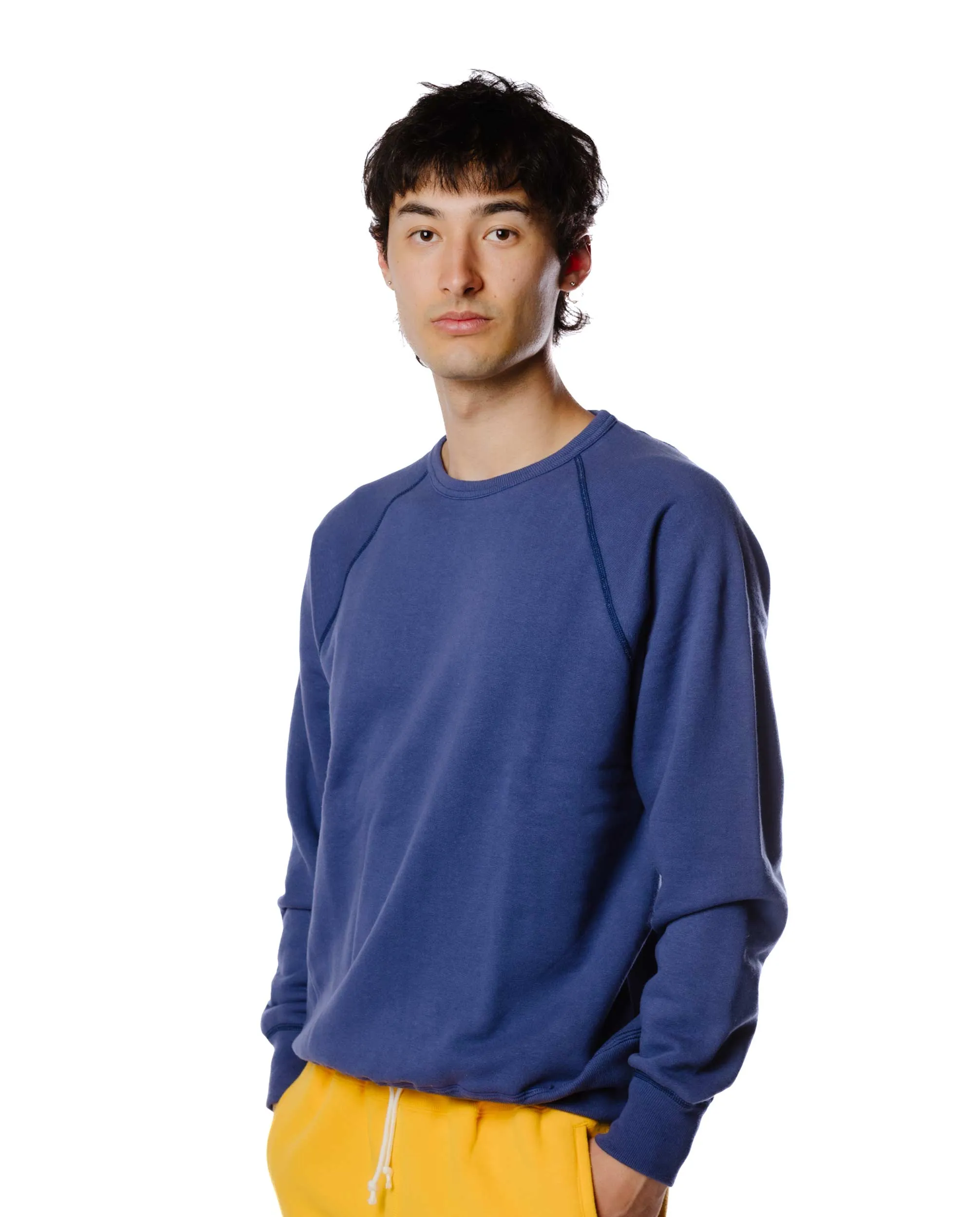 product dancing suitability The Real McCoy's MC21018 9oz. Loopwheel Raglan Sleeve Sweatshirt MQ Navy