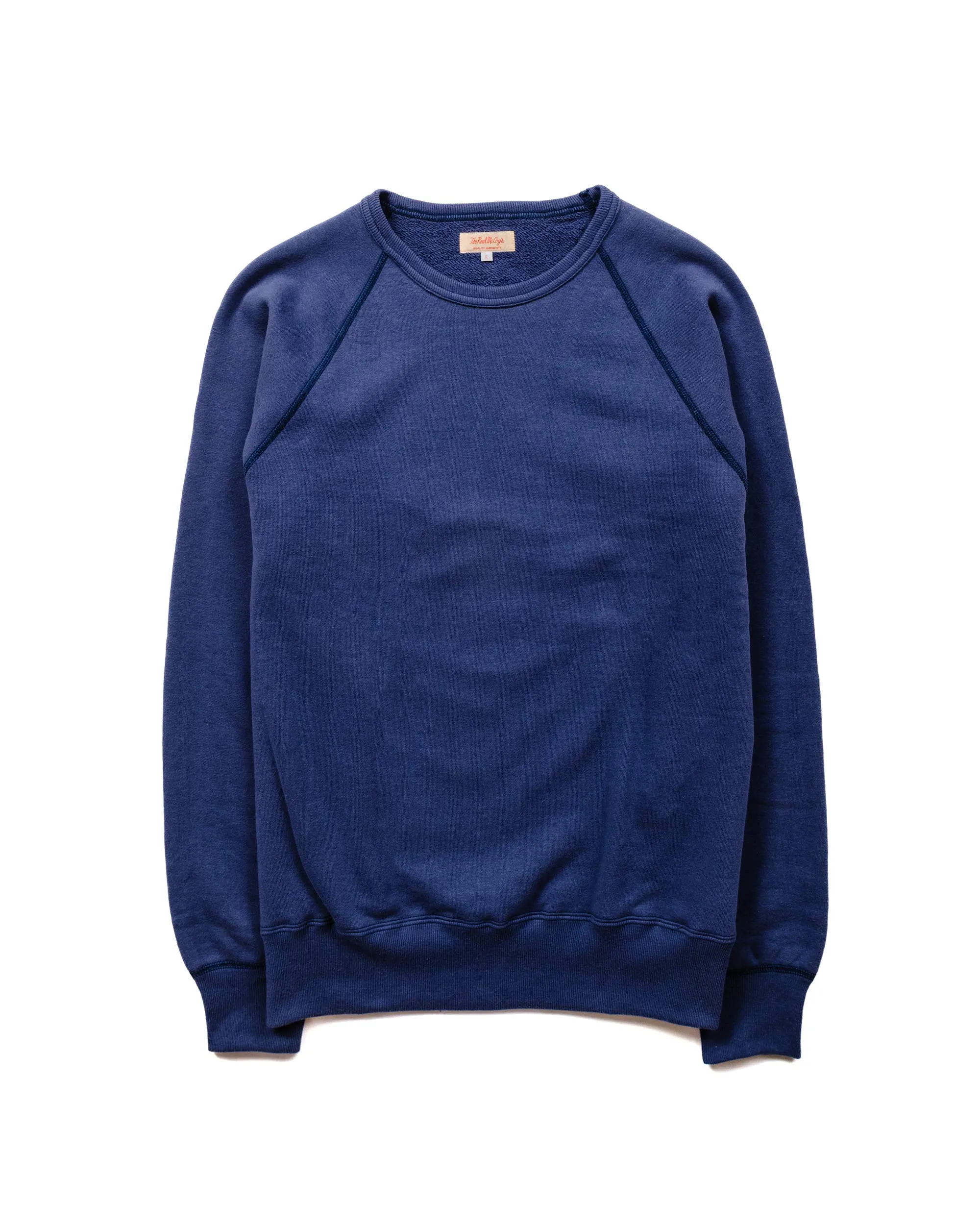 Comfort Hoodie Active Comfort Wear The Real McCoy's MC21018 9oz. Loopwheel Raglan Sleeve Sweatshirt MQ Navy