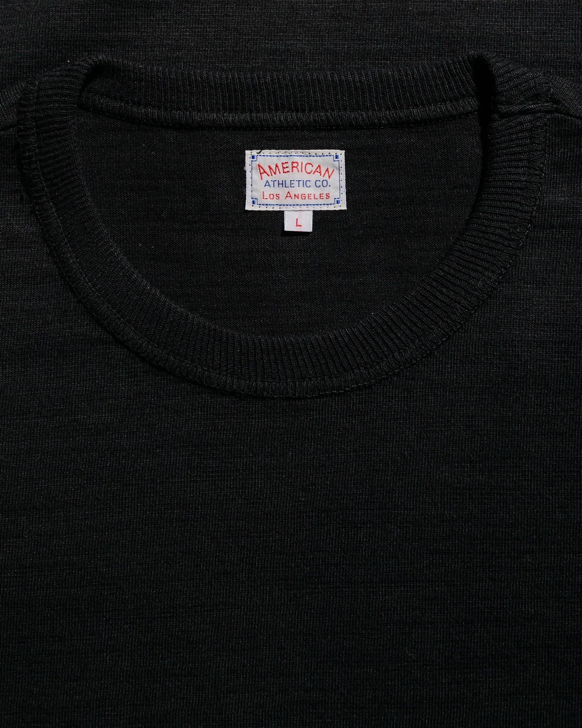 The Real McCoy's MC21109 Athletic L/S T-Shirt / Loop-Wheel Black Active Fashion Polka Dot Pattern