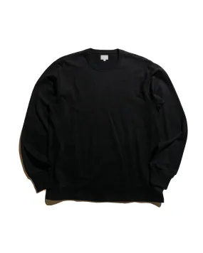 The Real McCoy's MC21109 Athletic L/S T-Shirt / Loop-Wheel Black Seasonal Layering