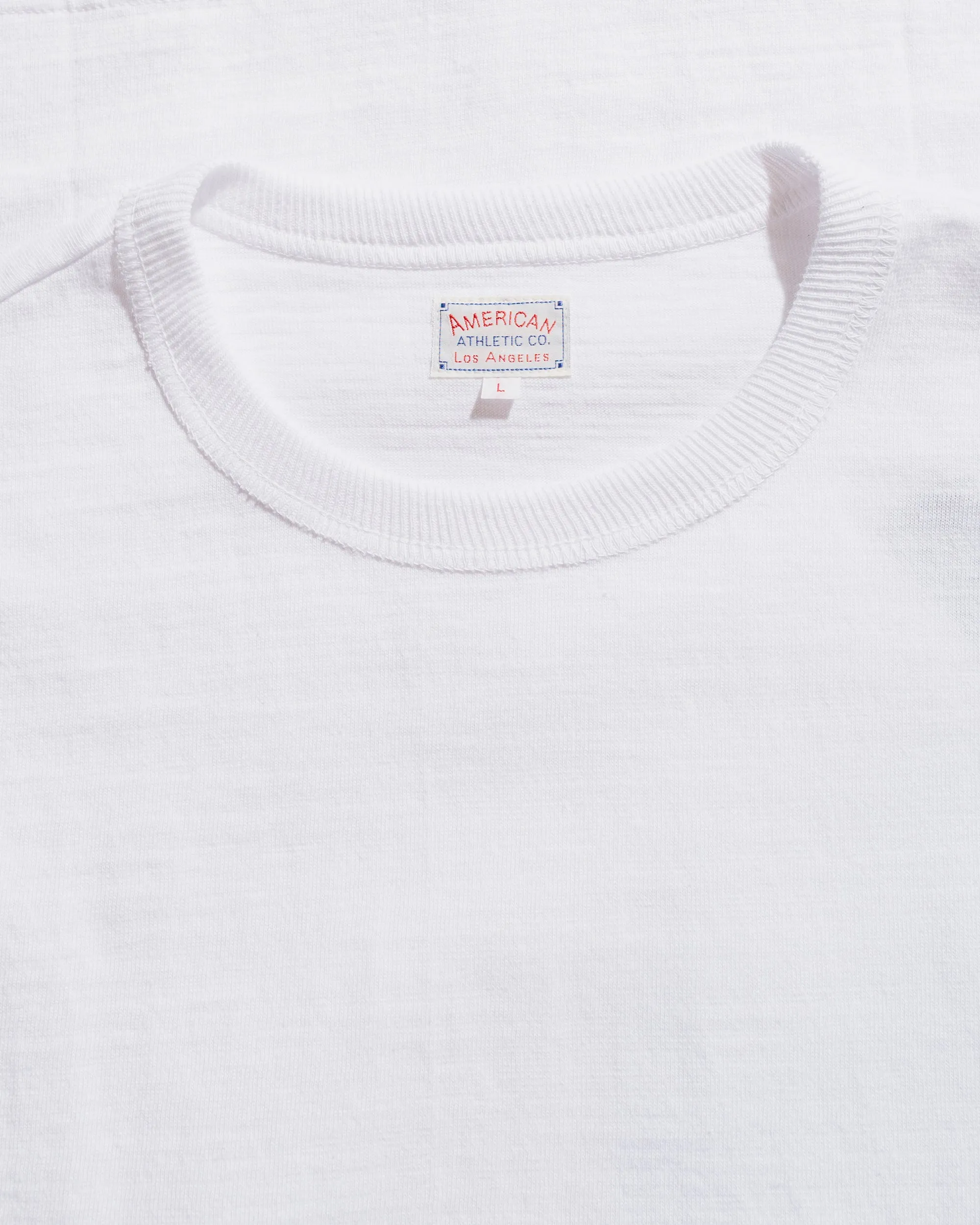 The Real McCoy's MC21109 Athletic L/S T-Shirt / Loop-Wheel White perfect for all-day wear WrinkleFreeFabric
