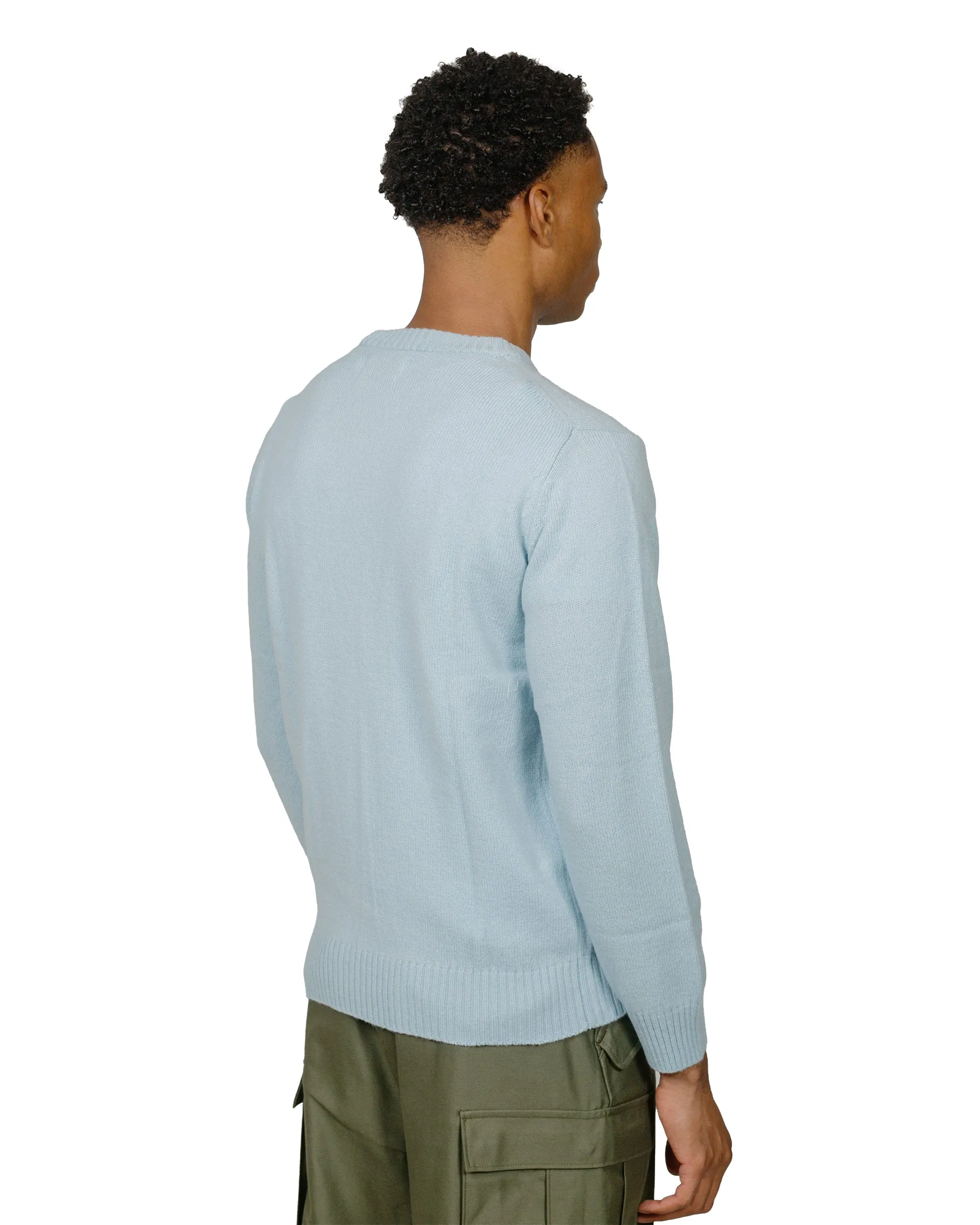 Water resistant coating product luxury indulgence The Real McCoy's MC21114 Wool Crewneck Sweater Light Blue