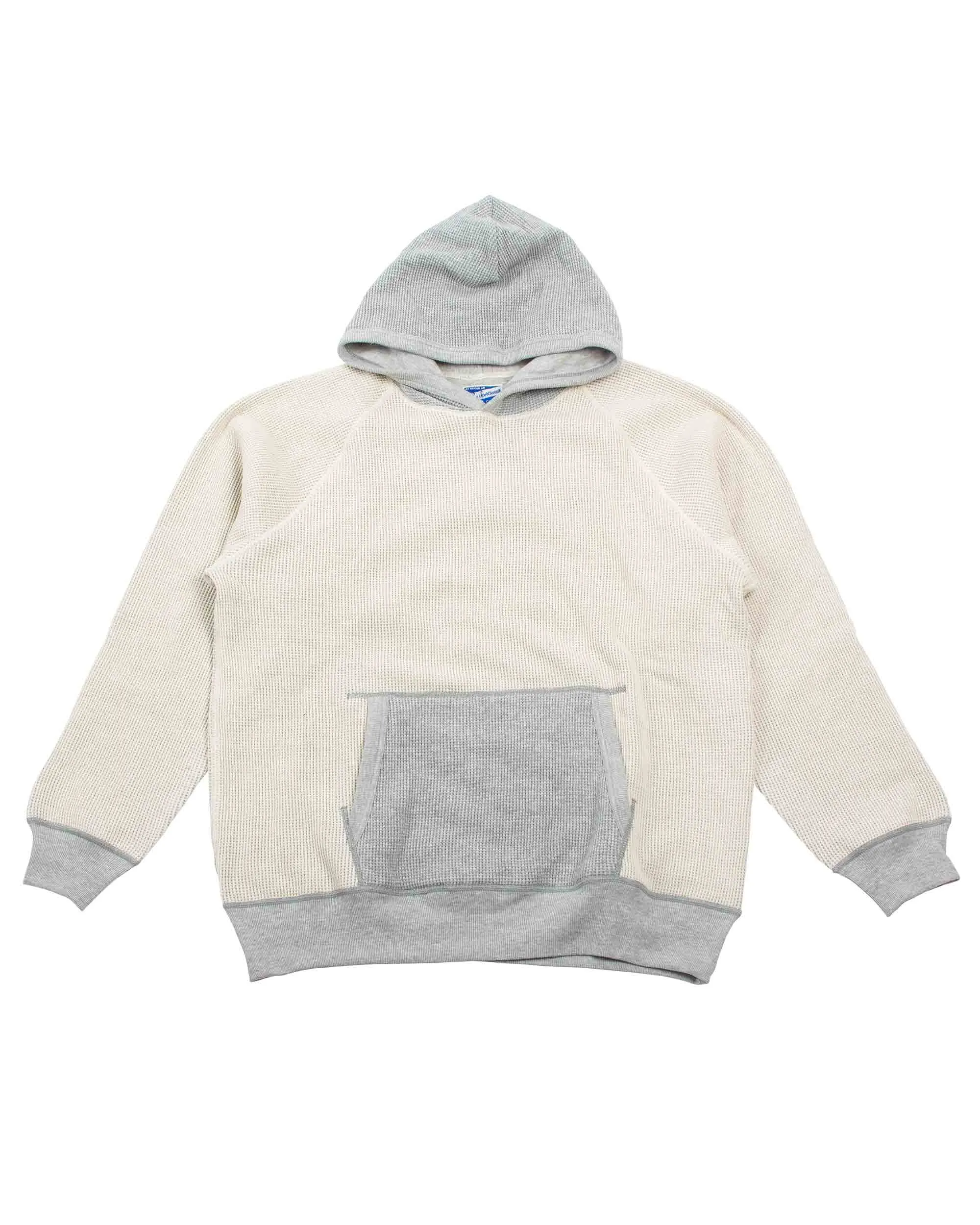 Cold Day Wear The Real McCoy's MC22005 Thermal Sweatshirt (Two-Tone) Grey