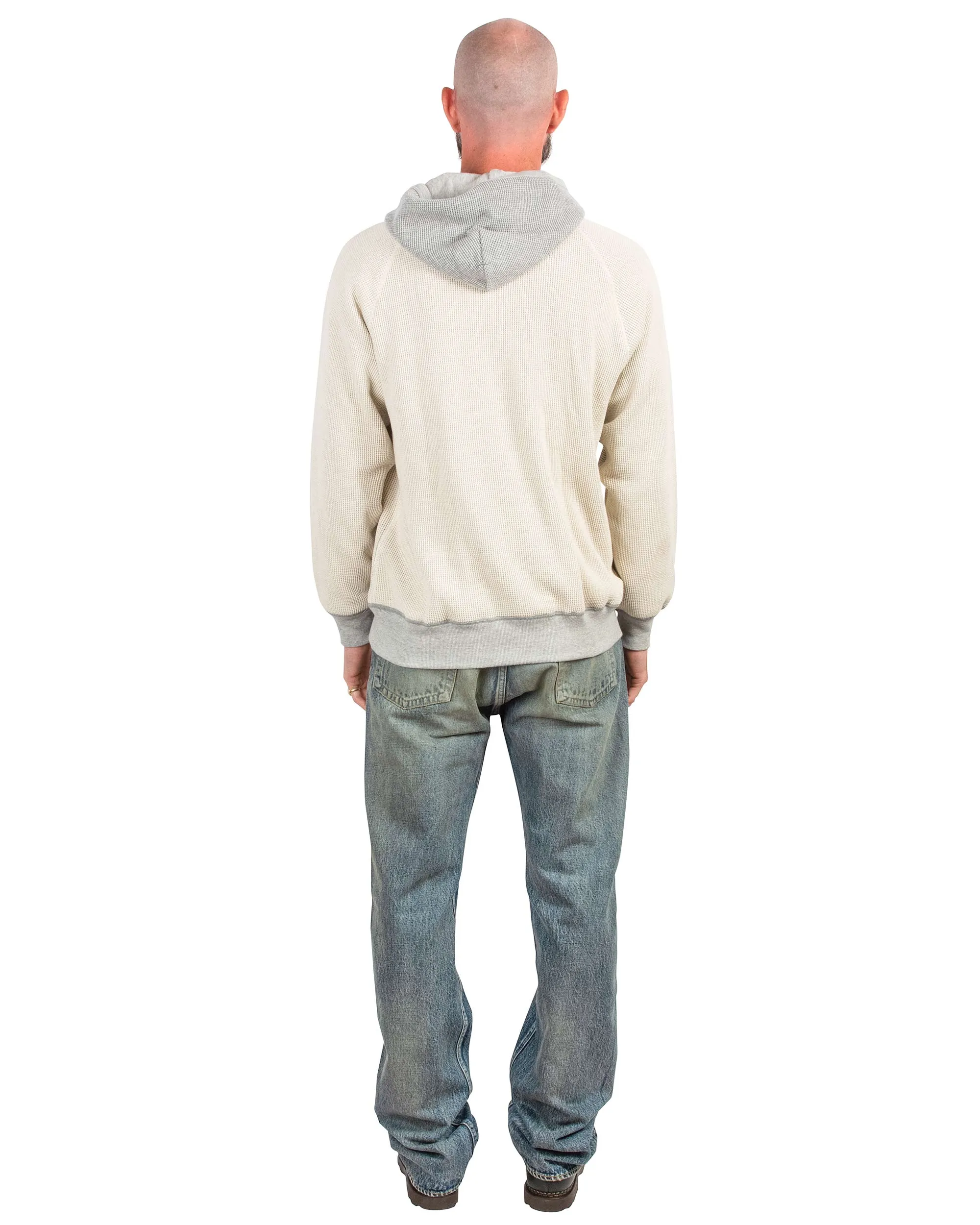 Fashion Wear The Real McCoy's MC22005 Thermal Sweatshirt (Two-Tone) Grey