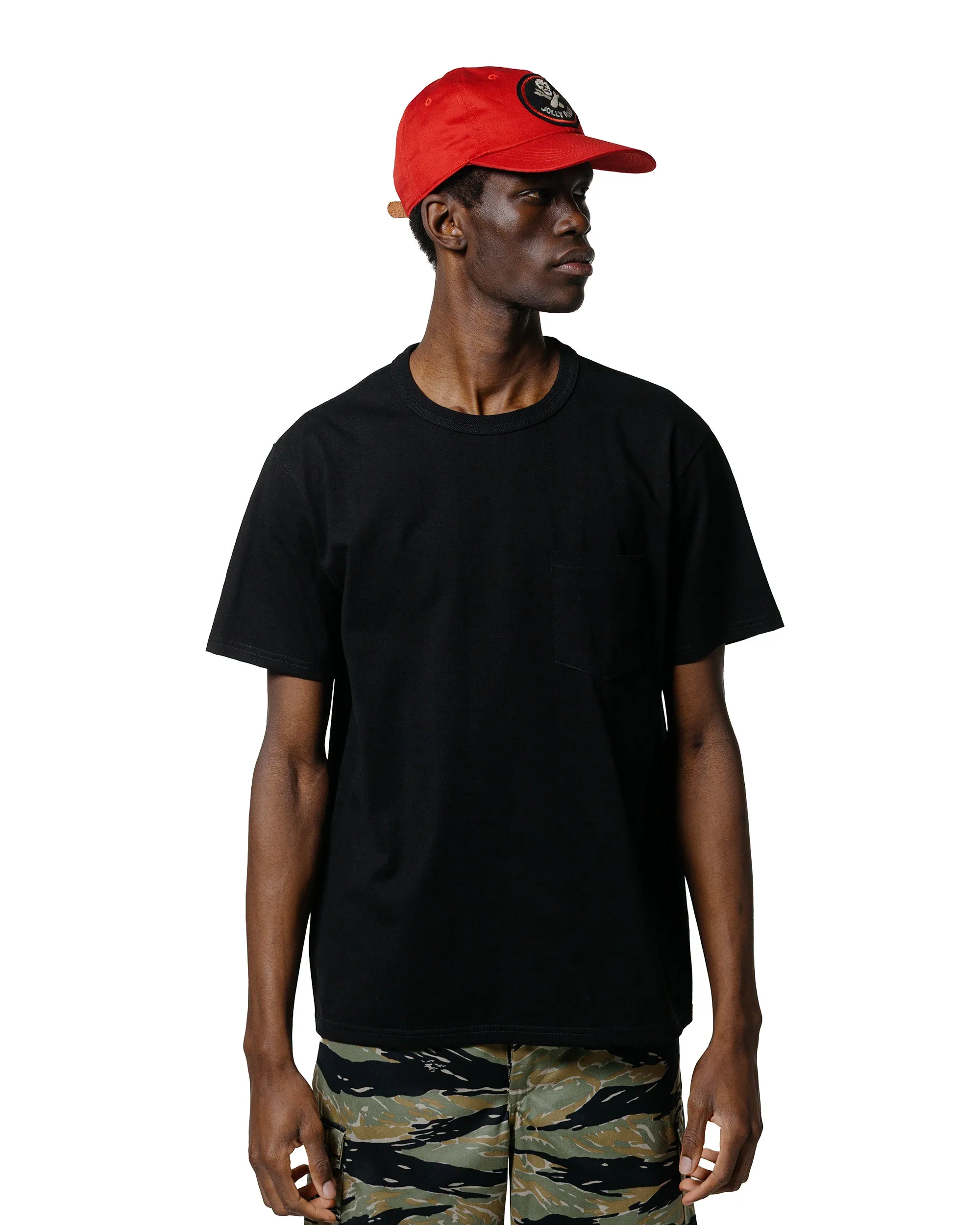 Trendy Basics casual outing The Real McCoy's MC22006 Pocket Tee Black