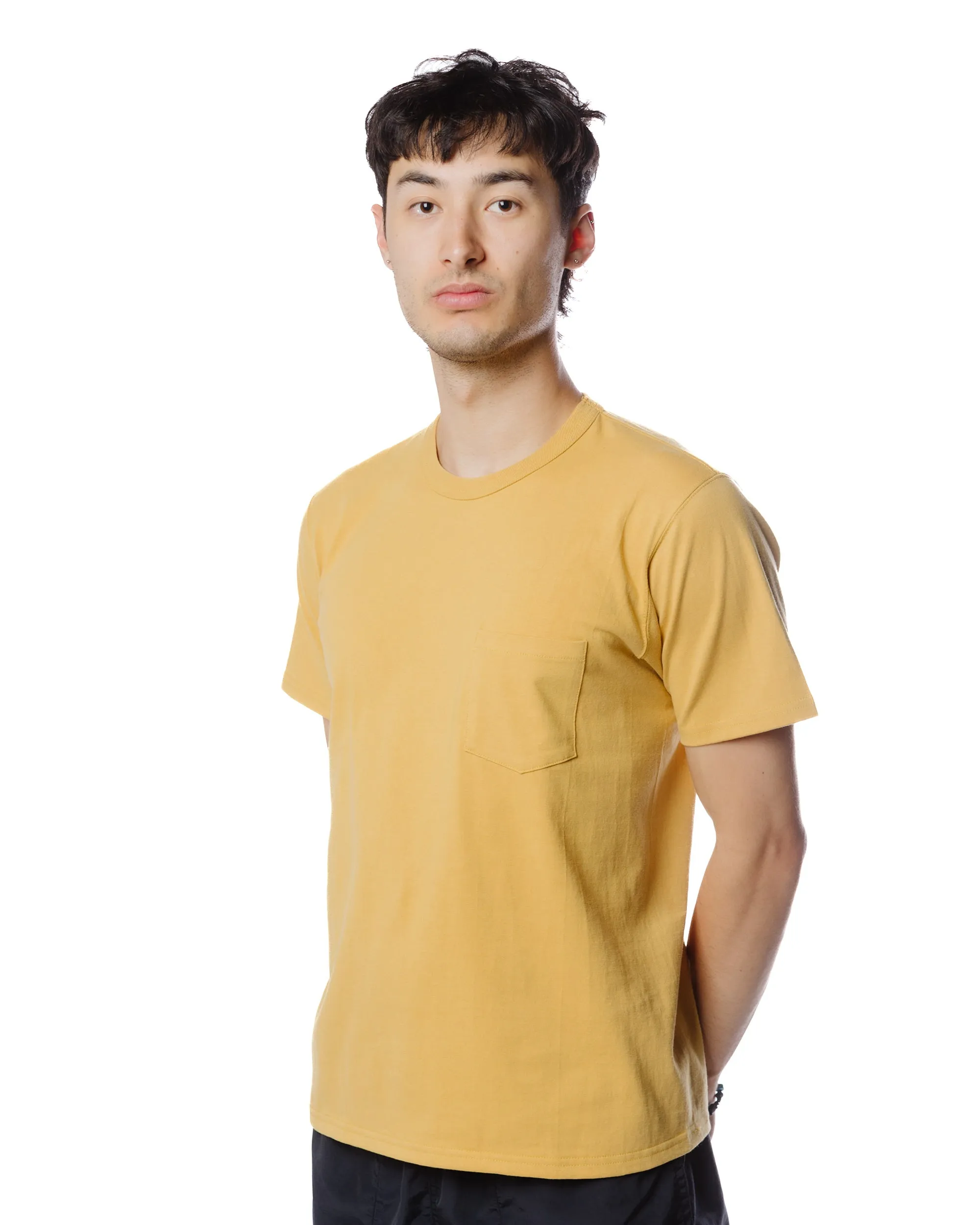 The Real McCoy's MC22006 Pocket Tee Corn Simple Chic Soft Touch Fit