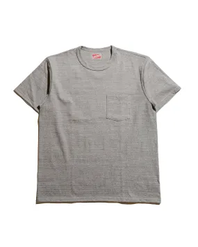 The Real McCoy's MC22006 Pocket Tee Gray Ethically Sourced Cotton Cozy and Light