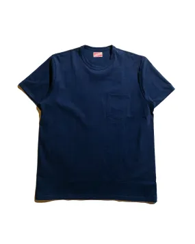 The Real McCoy's MC22006 Pocket Tee Navy Round neck simplicity