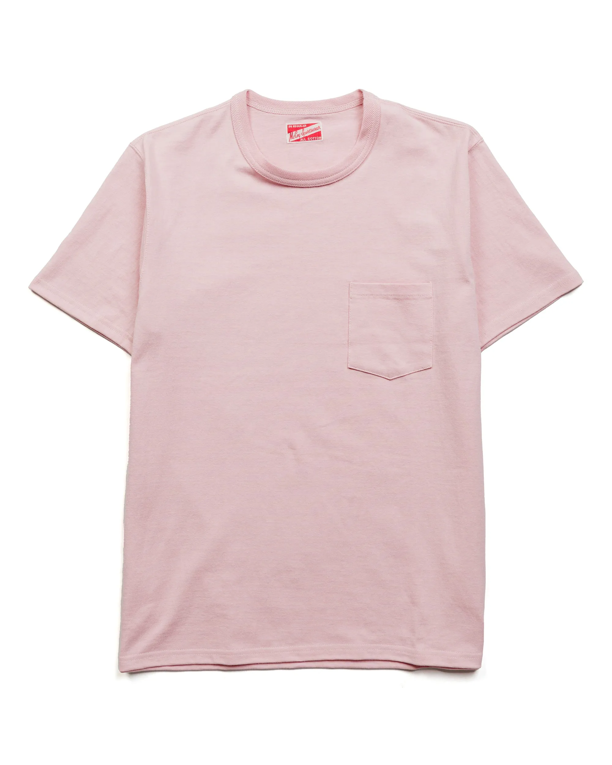 The Real McCoy's MC22006 Pocket Tee Pink Bold Comfort Modern innovation
