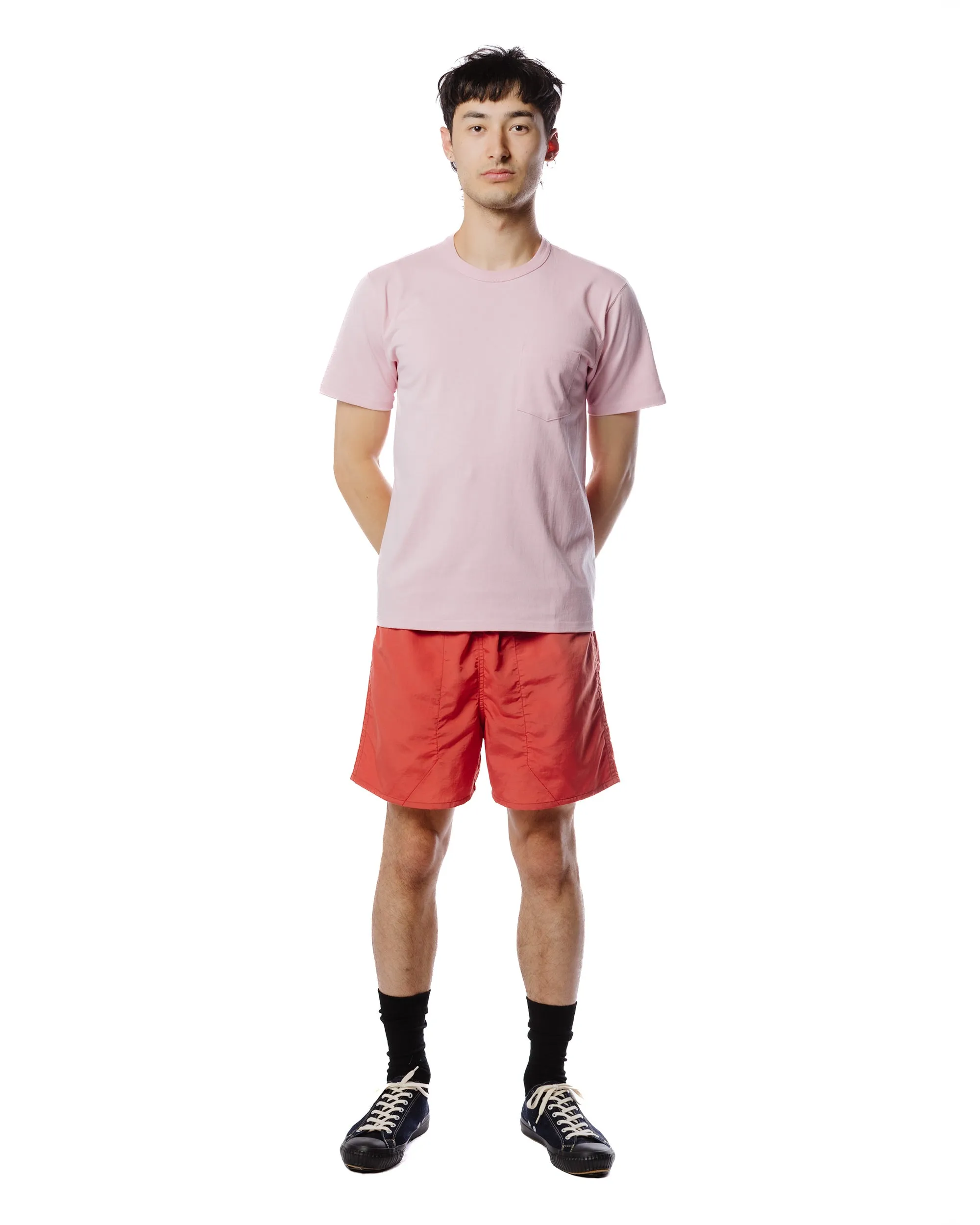 The Real McCoy's MC22006 Pocket Tee Pink Seasonal Layering Light Casual