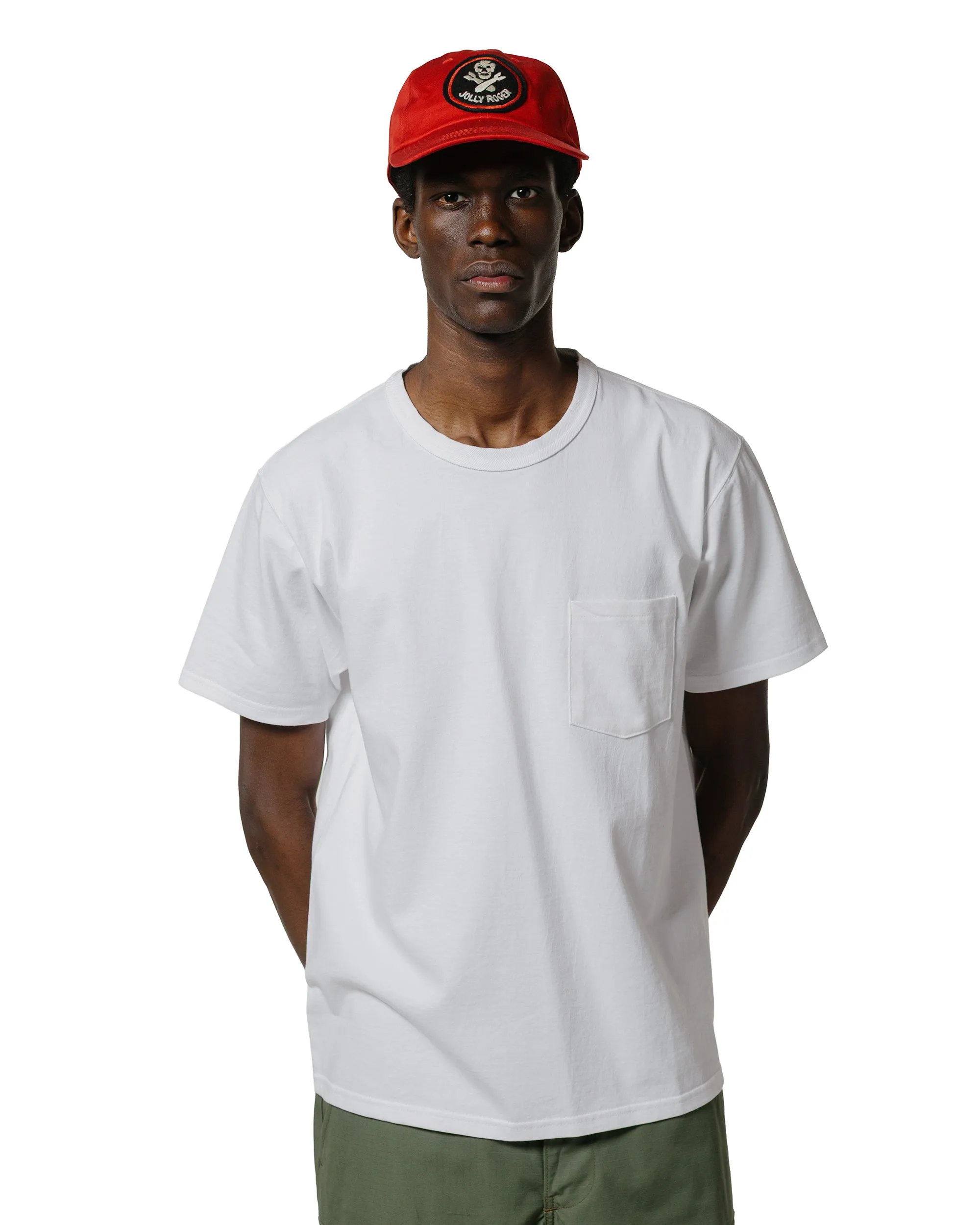 Casual Comfort The Real McCoy's MC22006 Pocket Tee White