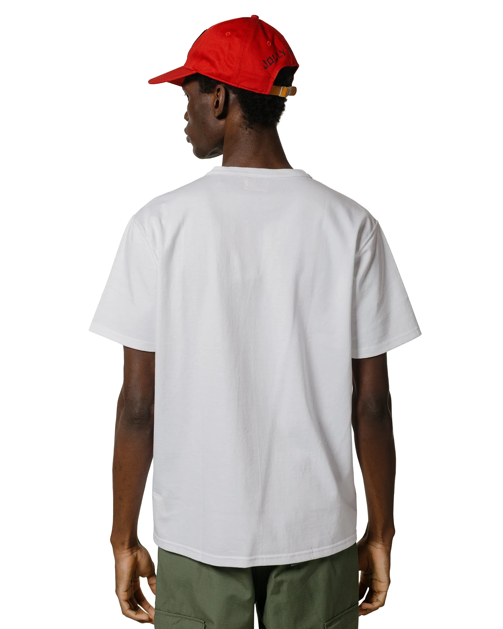 Relaxed Fit Design The Real McCoy's MC22006 Pocket Tee White