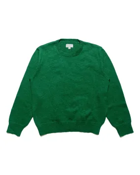 The Real McCoy's MC23014 Cotton Crewneck Sweater Green Semi Formal All Day Wear