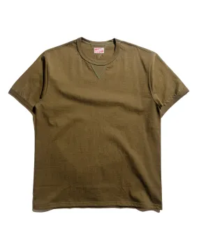 The Real McCoy's MC23020 Gusset Tee Olive Chilly Layer