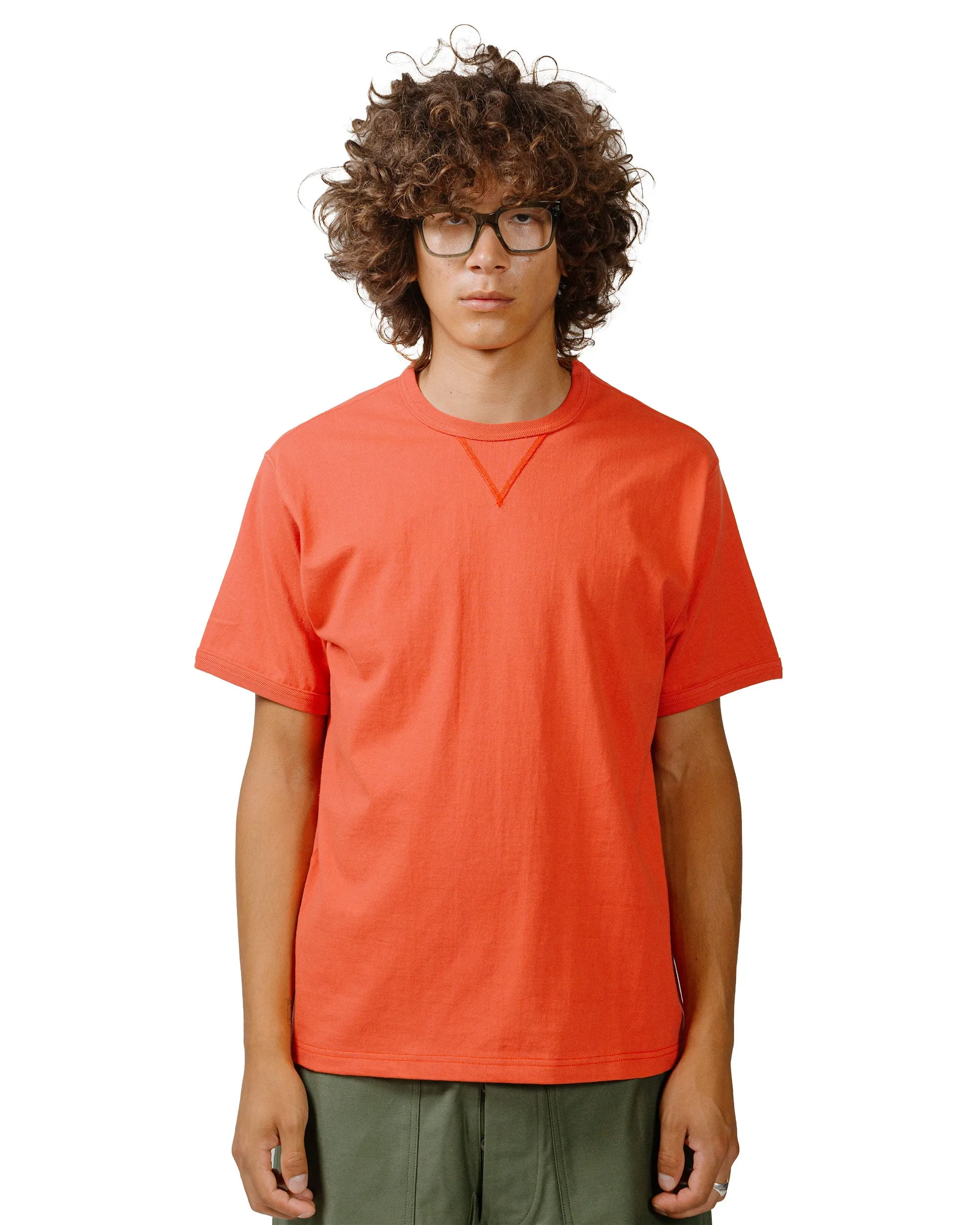 The Real McCoy's MC23020 Gusset Tee Scarlet Weekend Style Trend Effortless Daywear