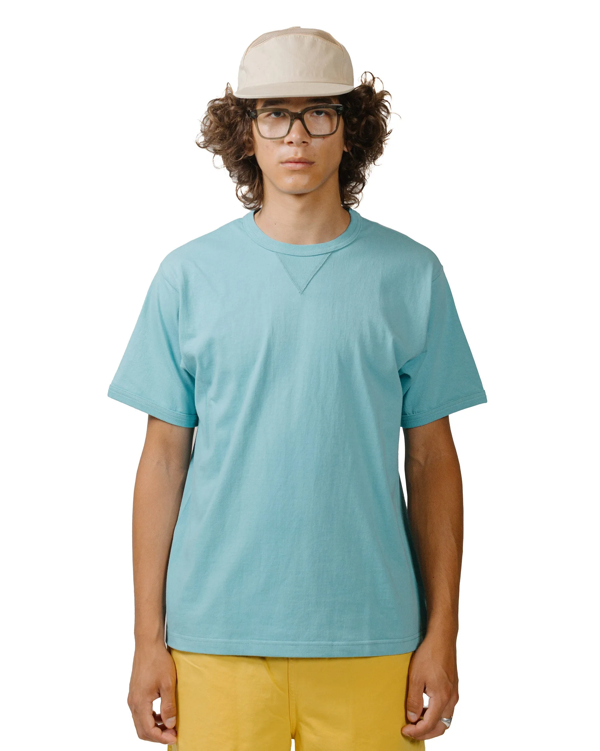 SeamlessConstruction The Real McCoy's MC23020 Gusset Tee Teal