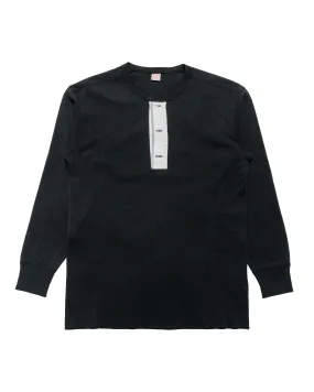 Loose Fit Layer Up The Real McCoy's MC23111 Union Henley Undershirt L/S Black