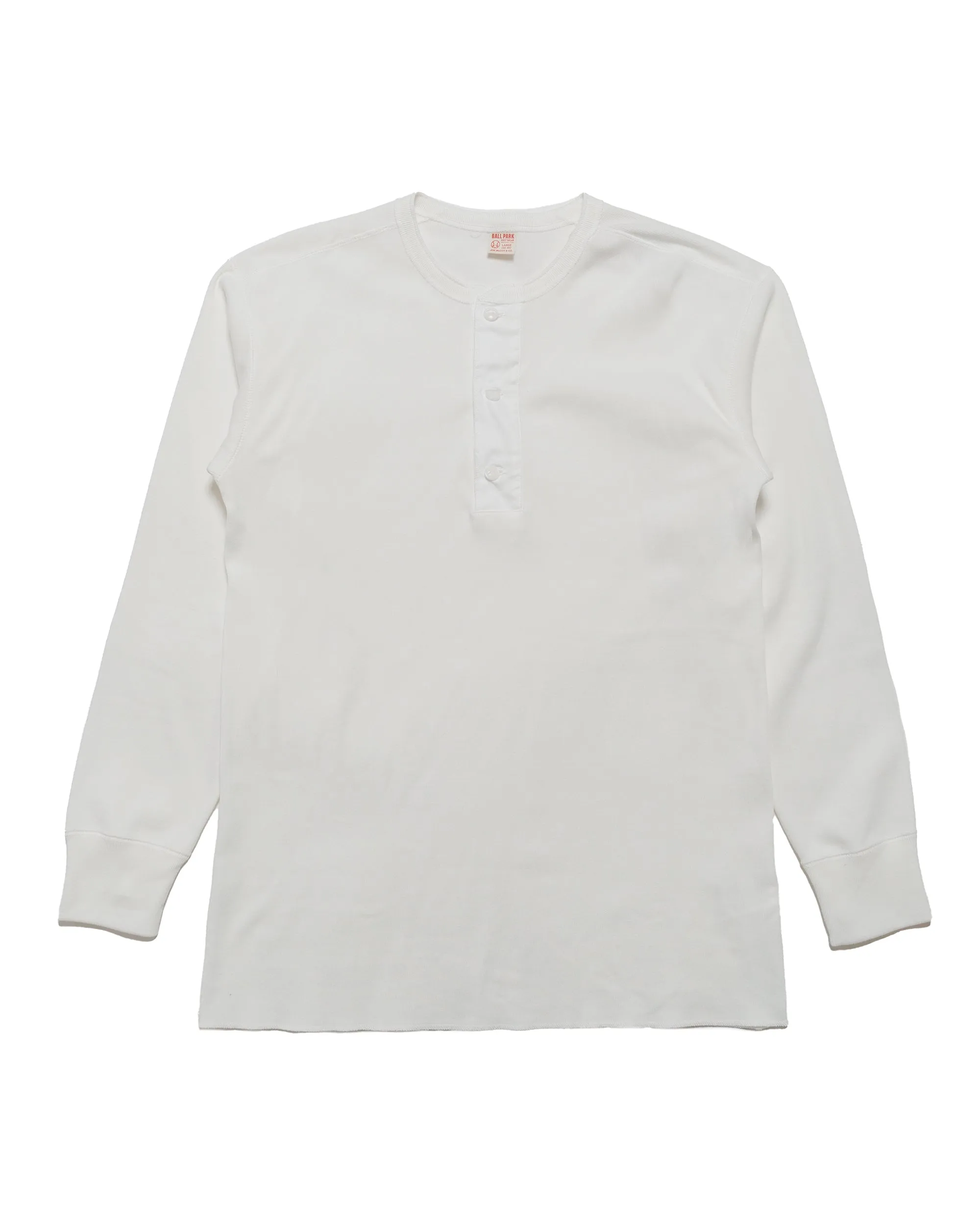 product graffiti urbanity Minimal Look The Real McCoy's MC23111 Union Henley Undershirt L/S White