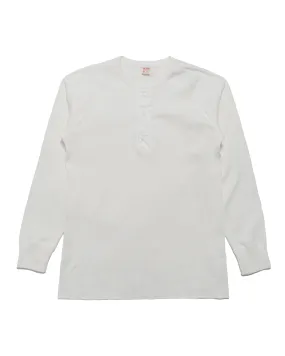 product graffiti urbanity Minimal Look The Real McCoy's MC23111 Union Henley Undershirt L/S White