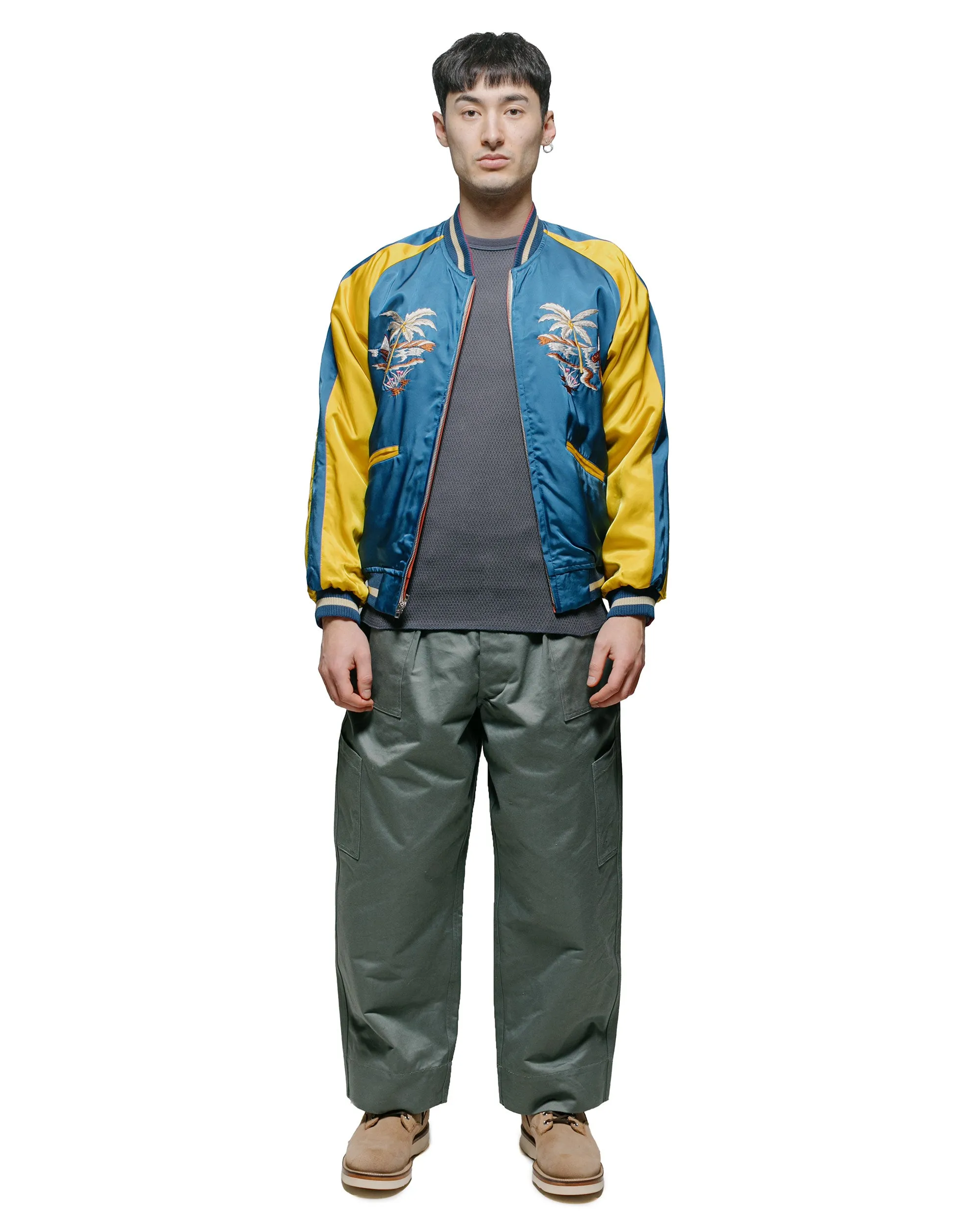 The Real McCoy's MC23115 Honeycomb Thermal Shirt Ink Blue Popular