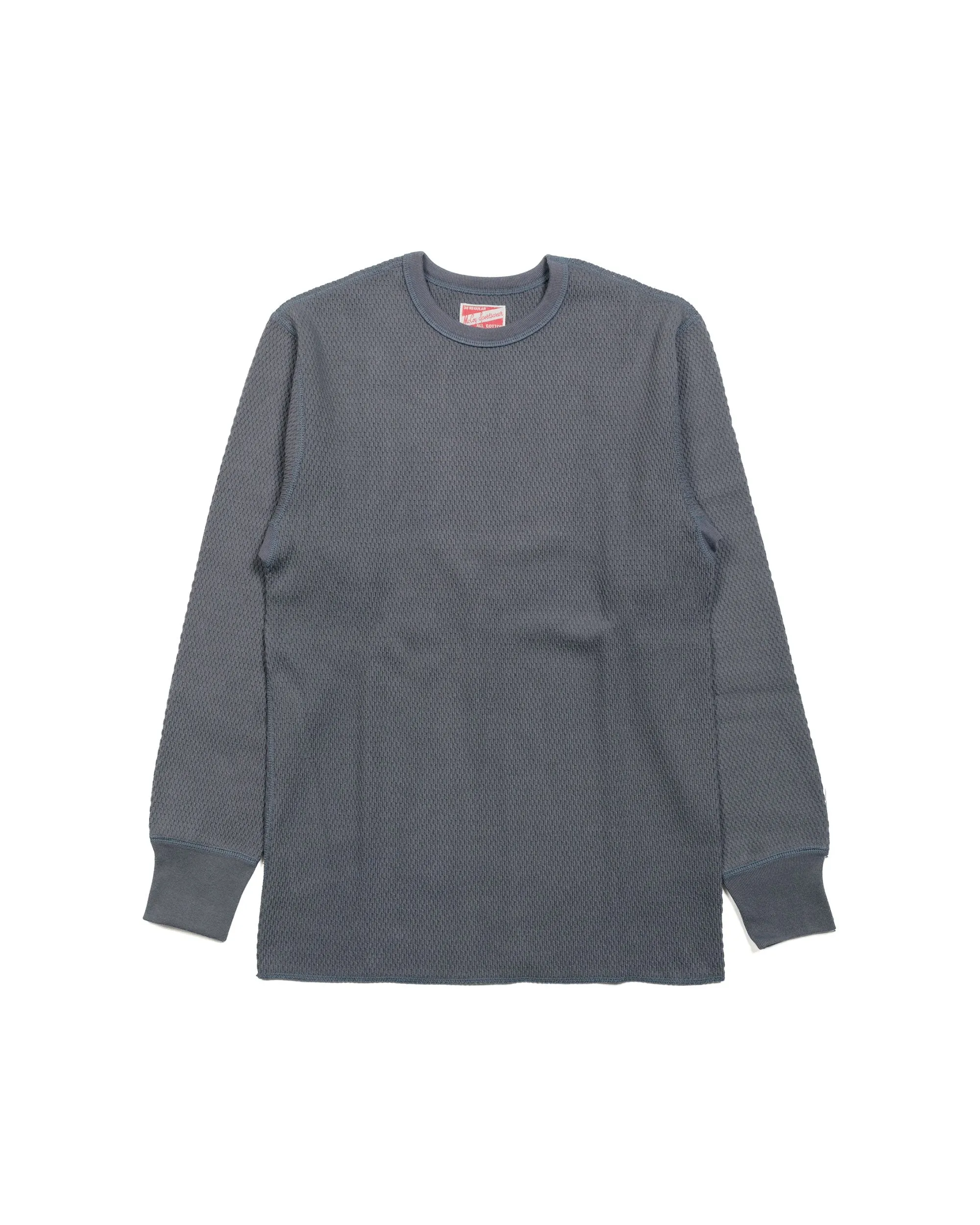 Relaxed Layers The Real McCoy's MC23115 Honeycomb Thermal Shirt Ink Blue
